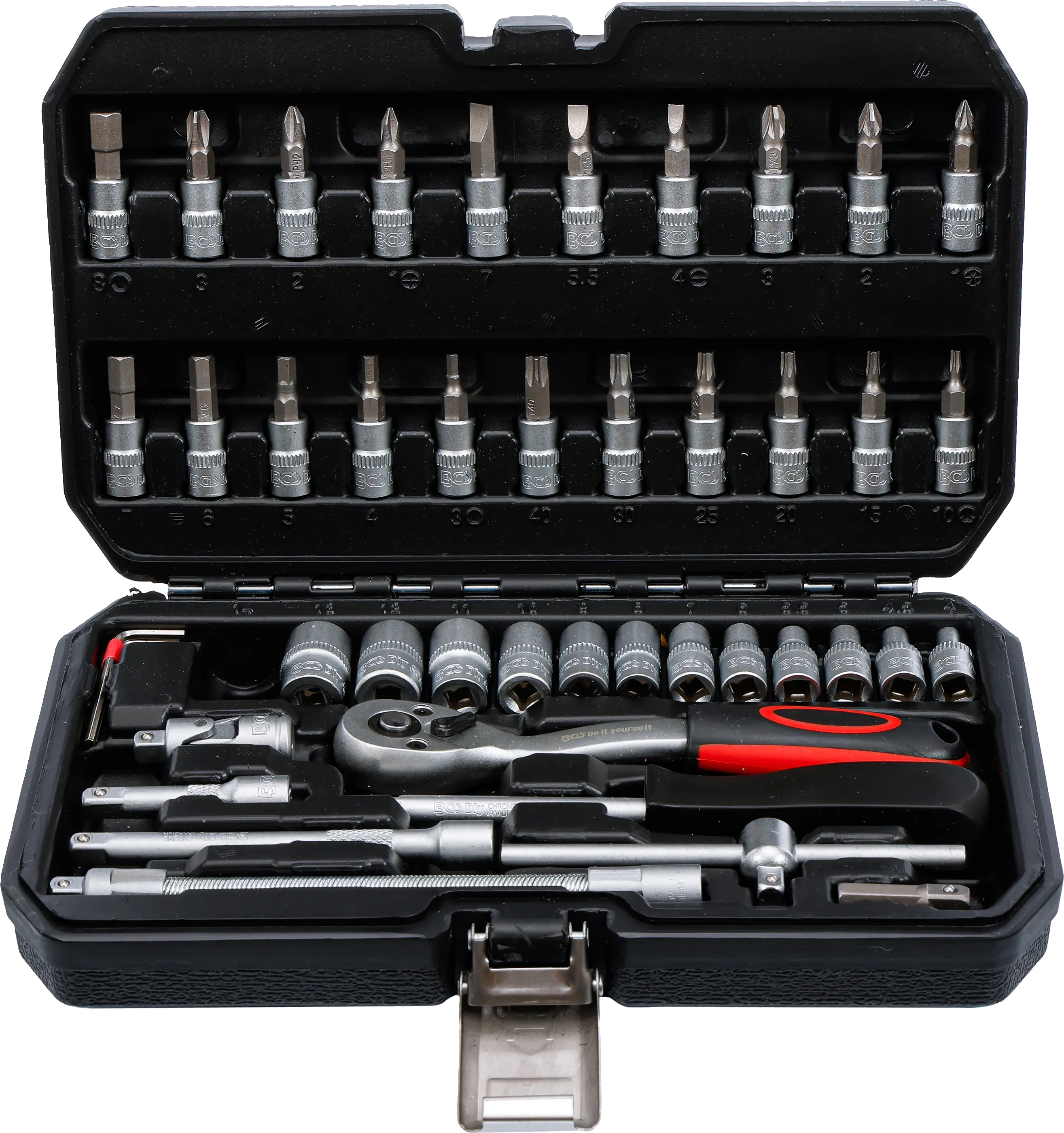 Coffret de douilles | 6,3 mm (1/4") | 46 pièces