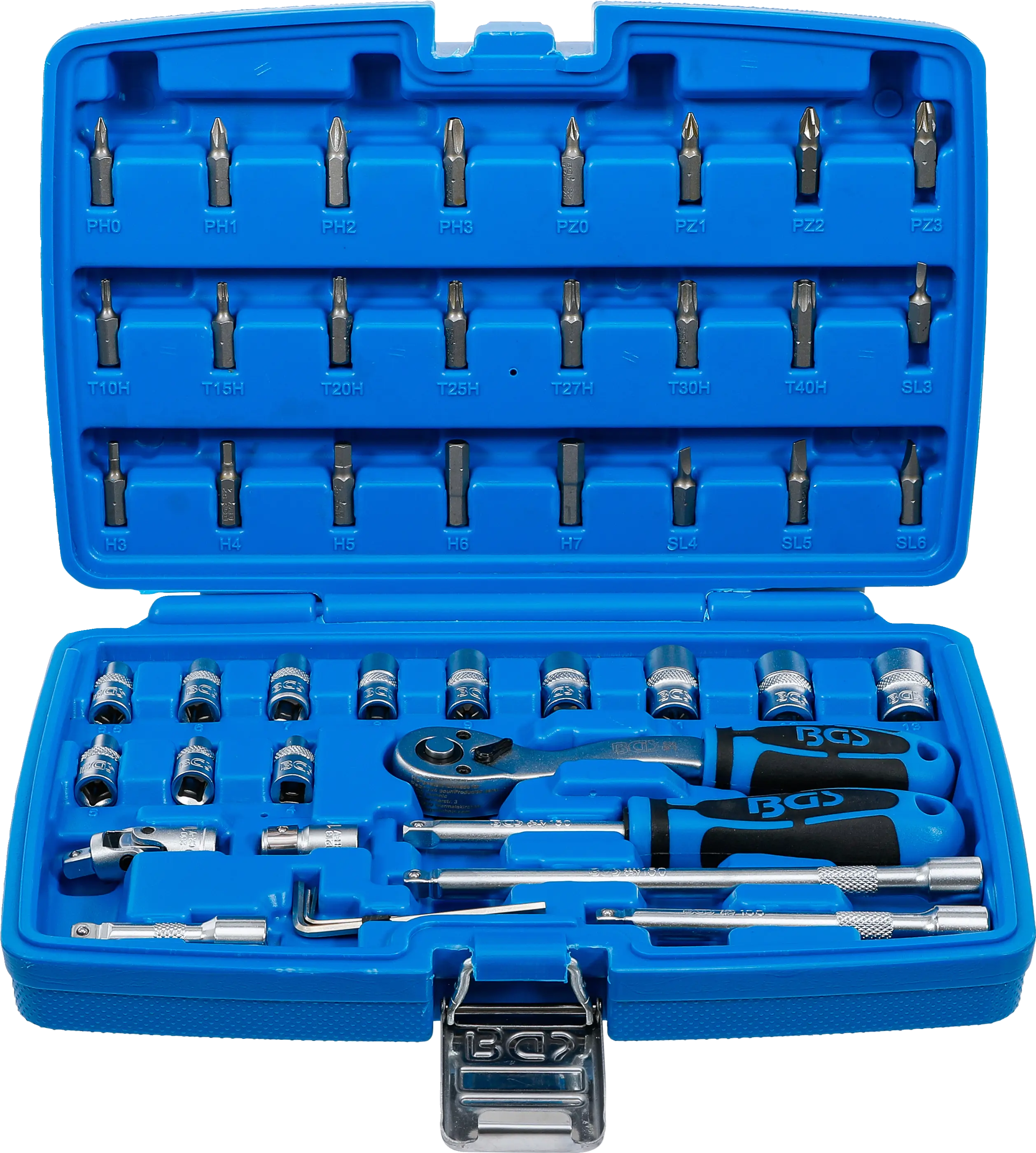 Coffret de douilles | 6,3 mm (1/4") | 46 pièces