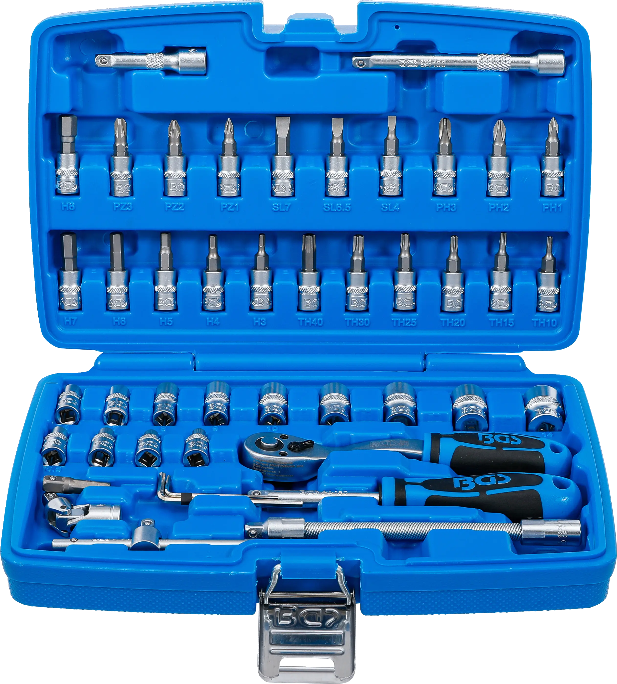 Coffret de douilles | 6,3 mm (1/4") | 46 pièces