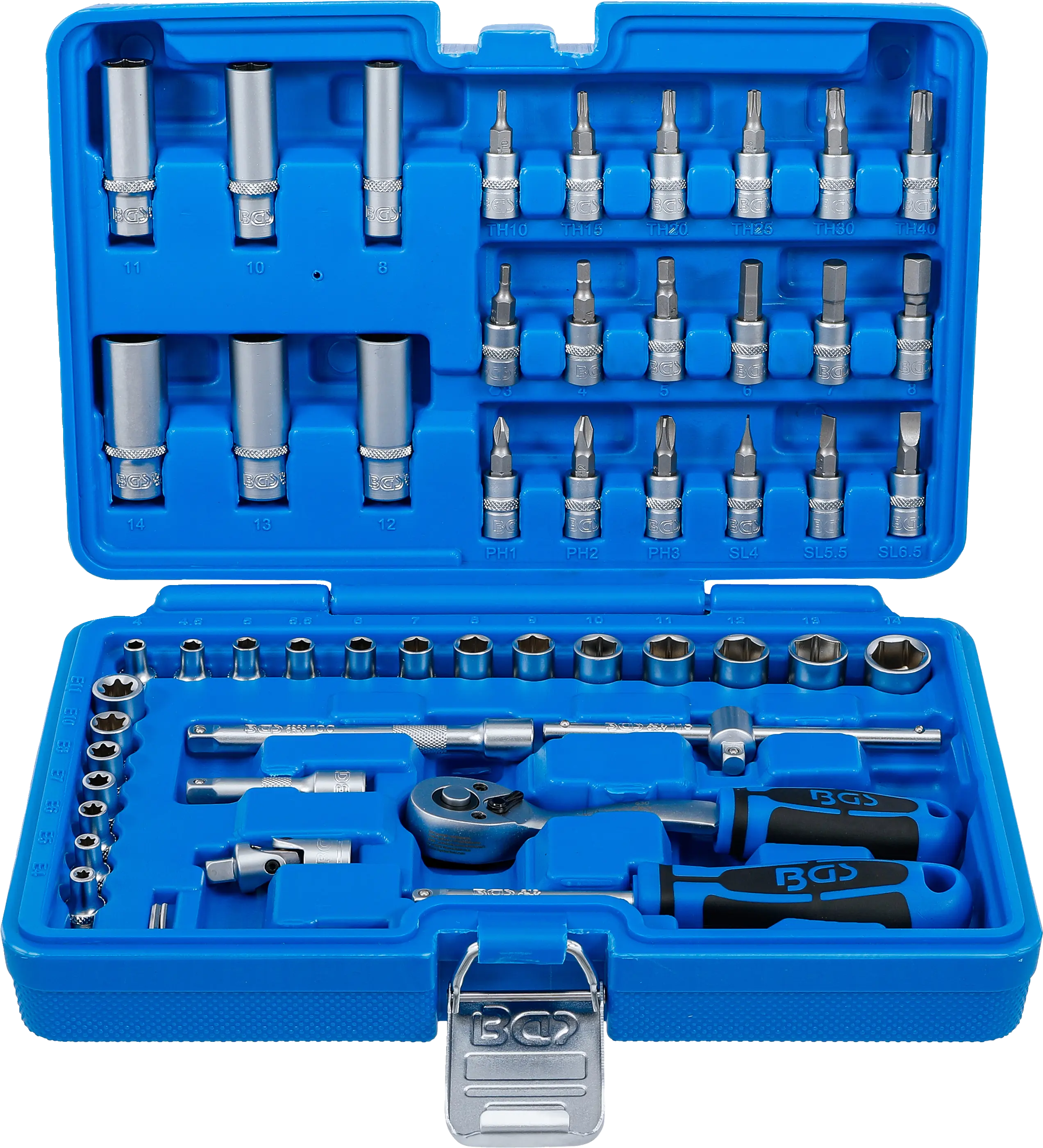 Coffret de douilles | 6,3 mm (1/4") | 53 pièces