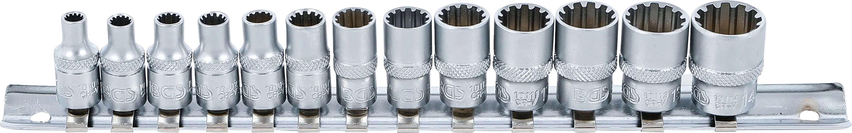 Jeu de douilles Gear Lock | 6,3 mm (1/4") | 13 pièces