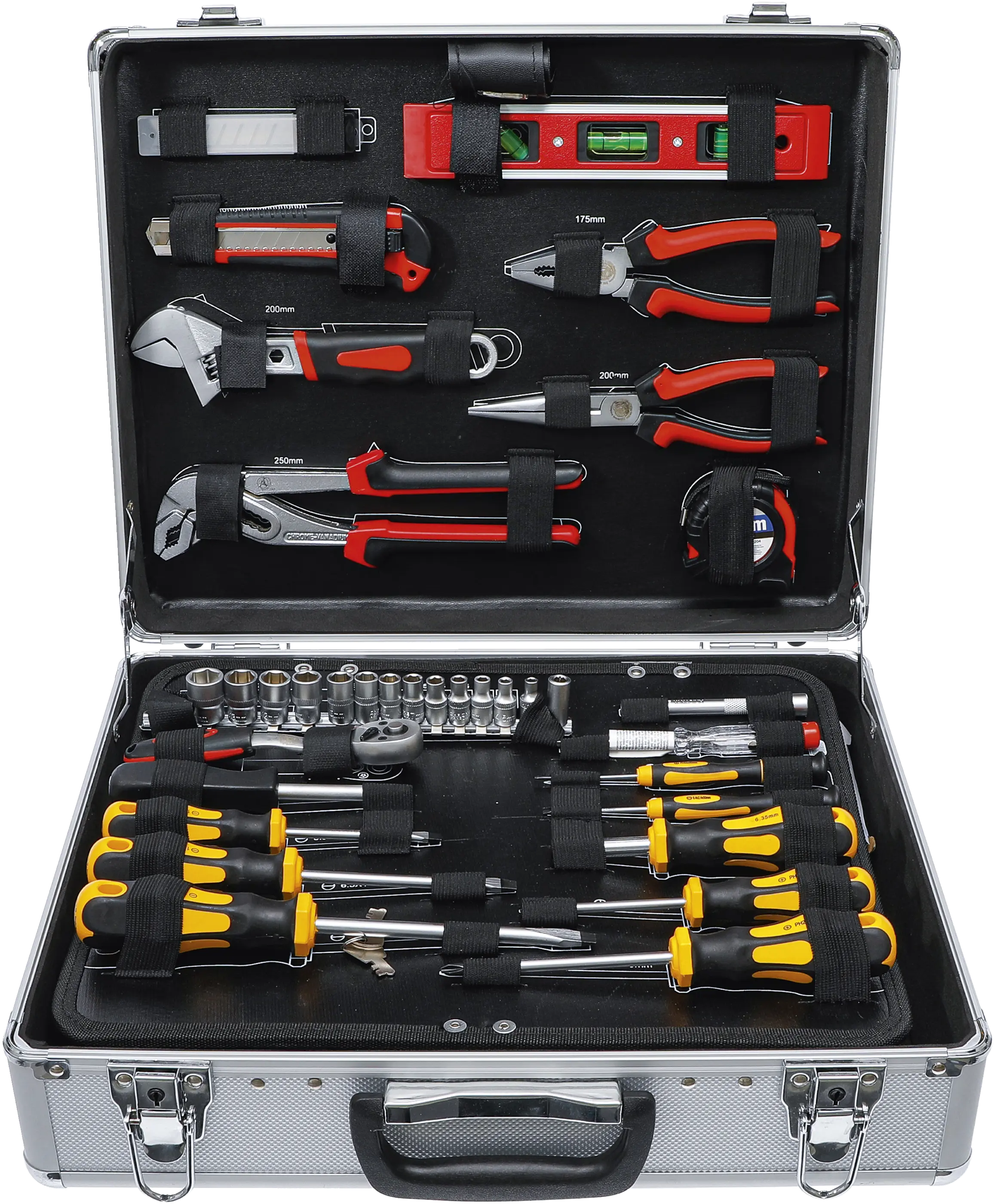 Jeu d’outils dans malette aluminium | 129 pièces