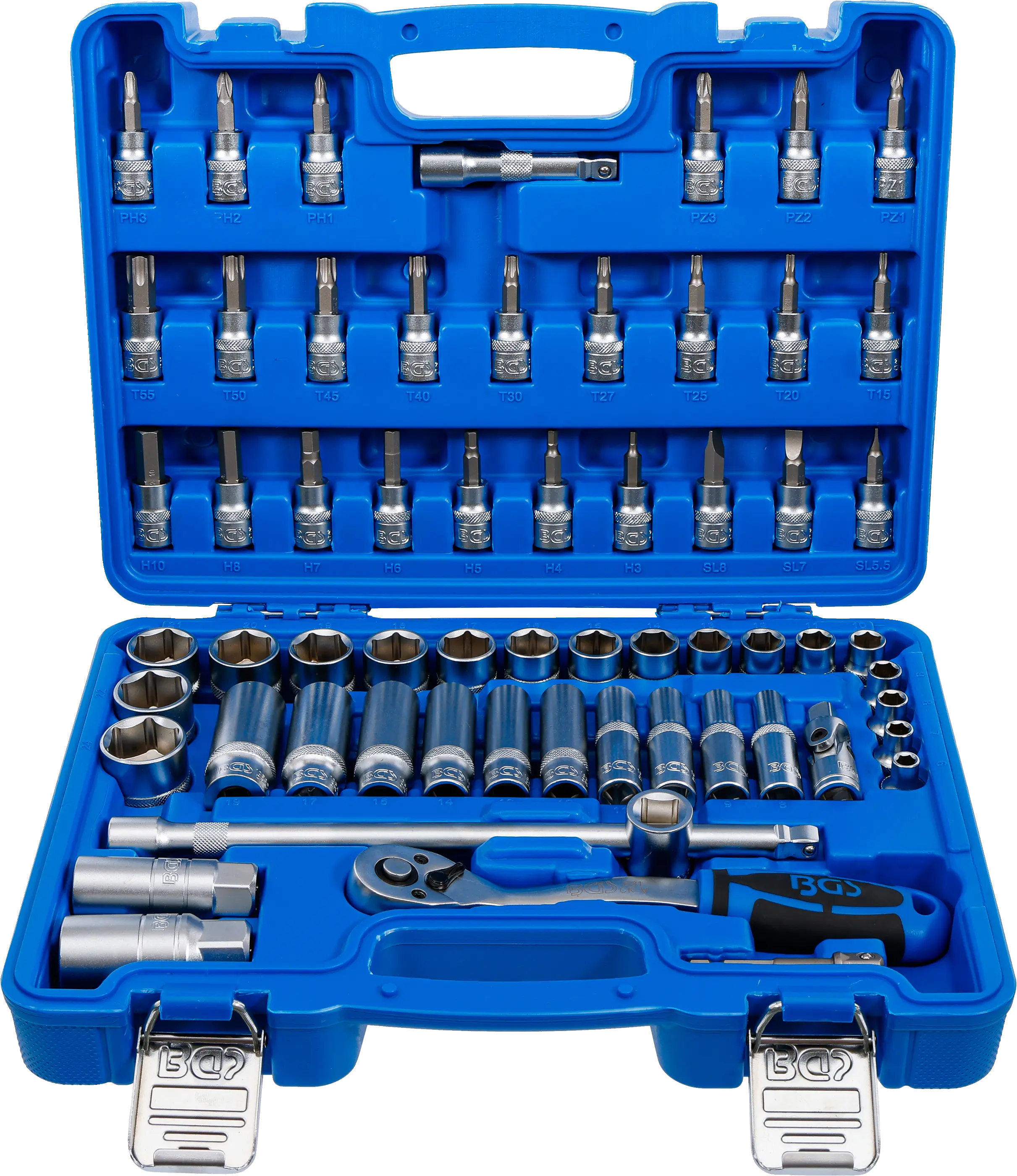 Jeu de douilles à six pans | 10 mm (3/8") | 61 pièces