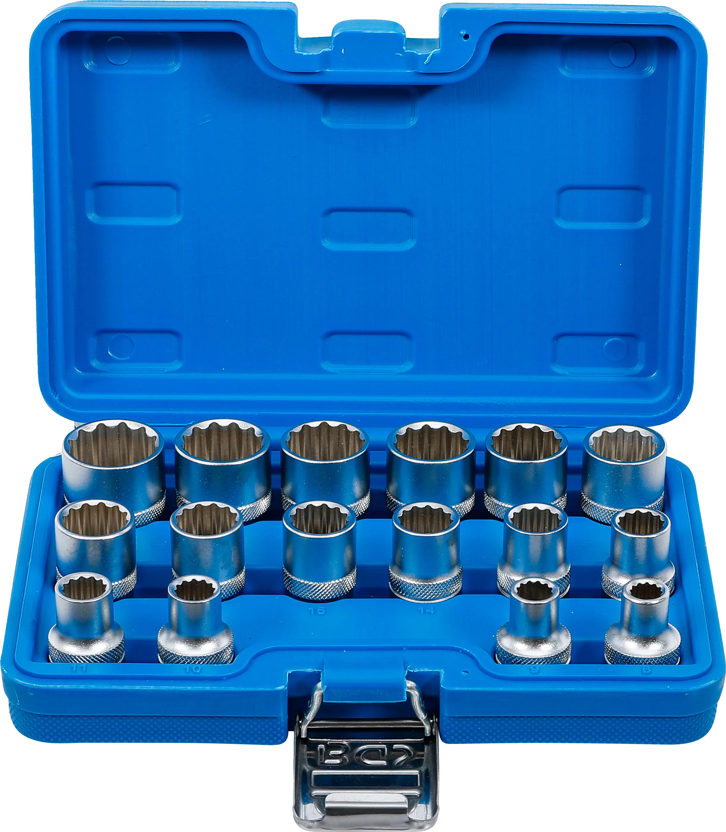Jeu de Douilles, douze pans | 12,5 mm (1/2") | 8 - 24 mm | 16 pièces