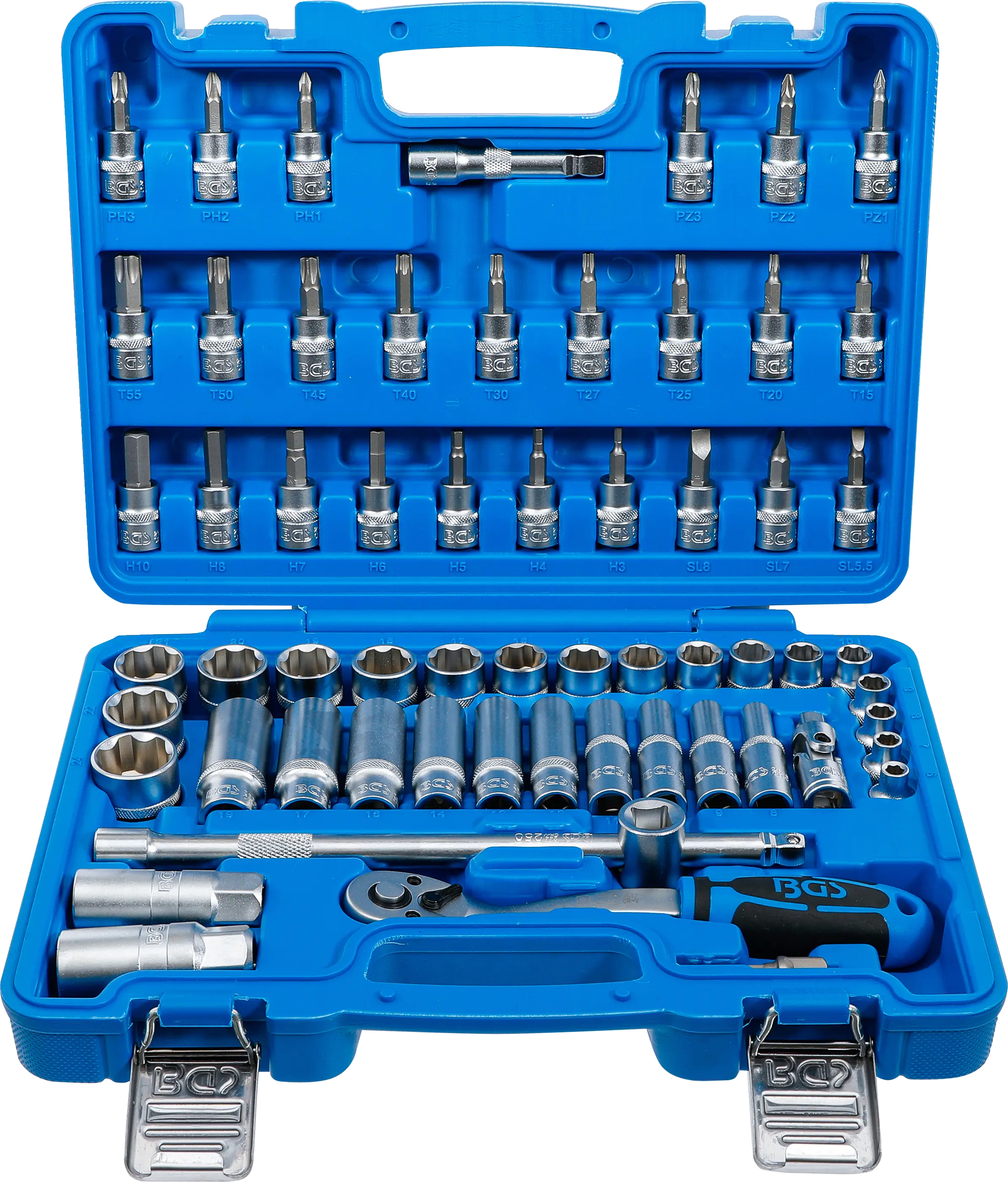 Coffret de douilles | 10 mm (3/8") | 61 pièces