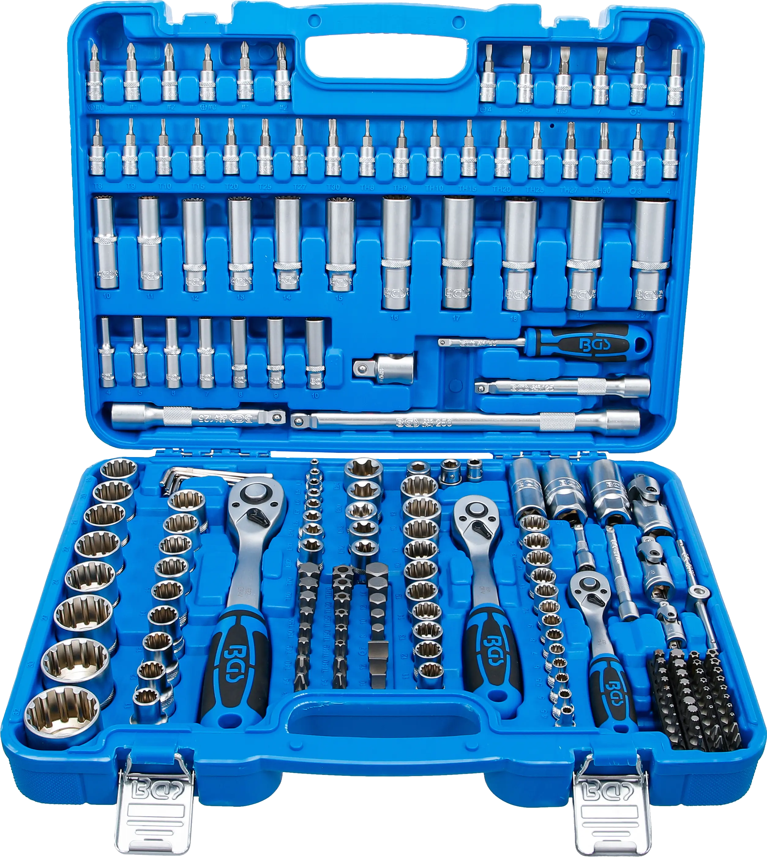 Coffret de Douilles Gear Lock | 6,3 mm (1/4") / 10 mm (3/8") / 12,5 mm (1/2") | 192 pièces