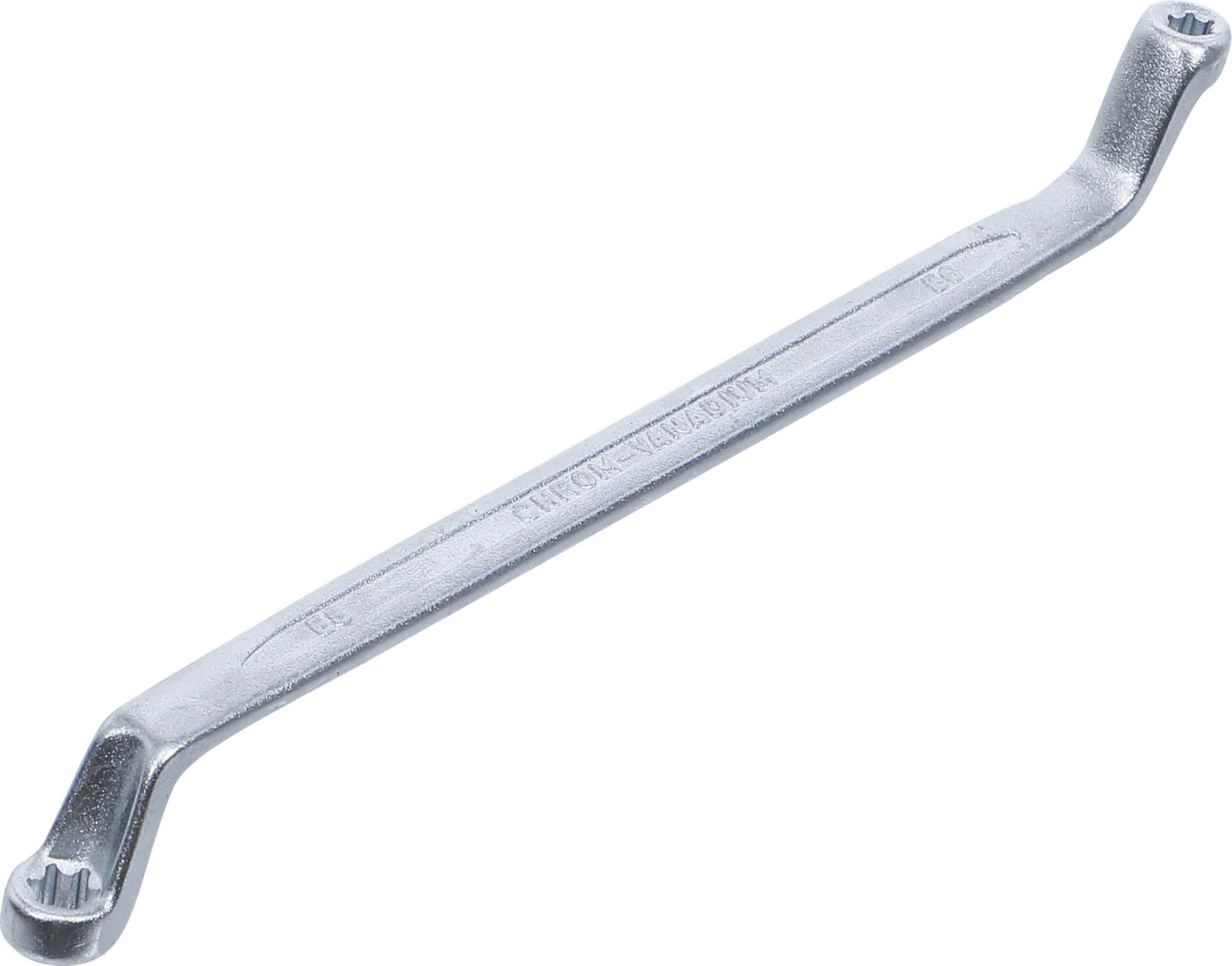 Clé polygonales double embouts avec têtes polygonales profil E | coudées | E6 x E8