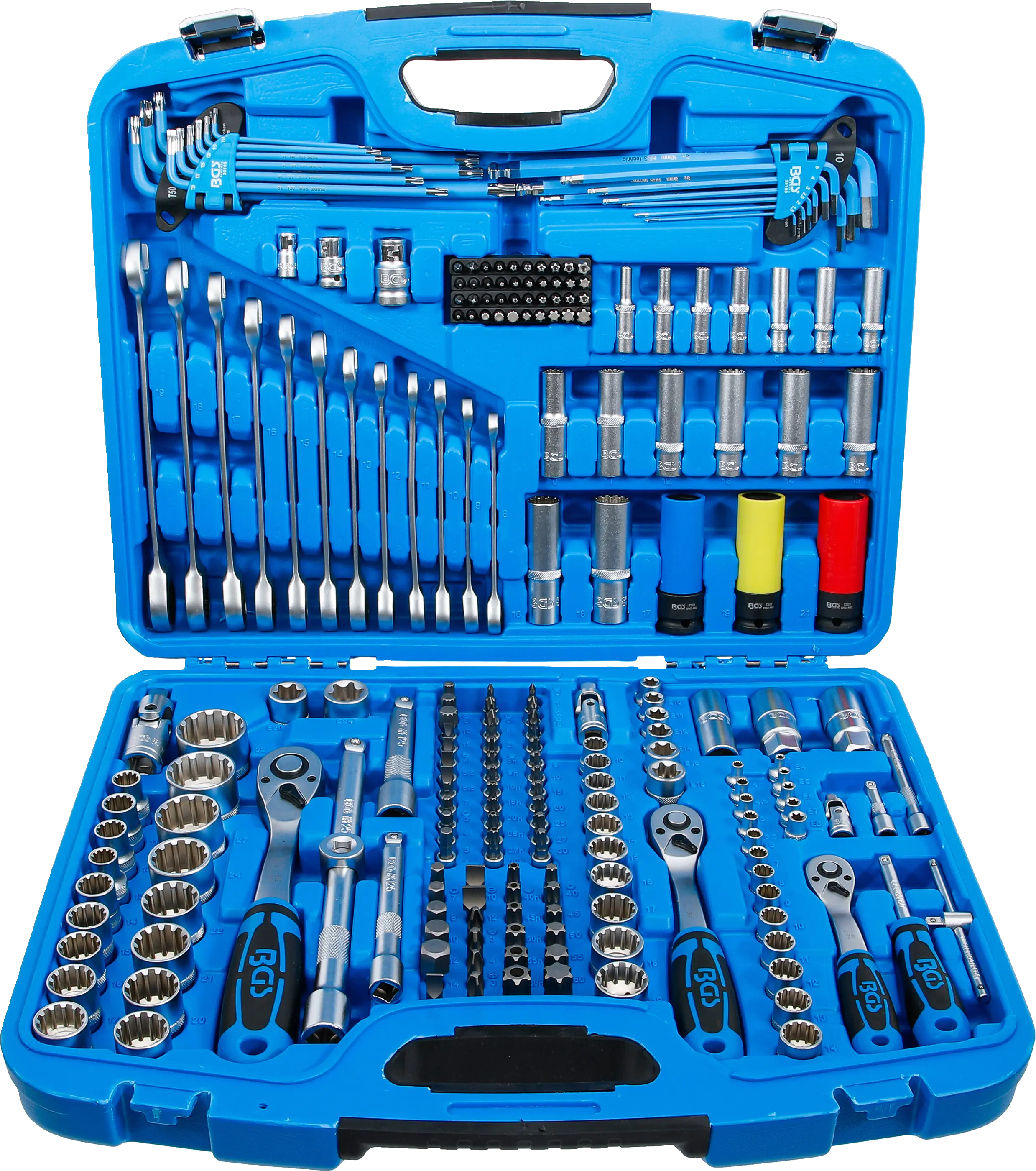 Coffret de Douilles Gear Lock | 6,3 mm (1/4") / 10 mm (3/8") / 12,5 mm (1/2") | 218 pièces