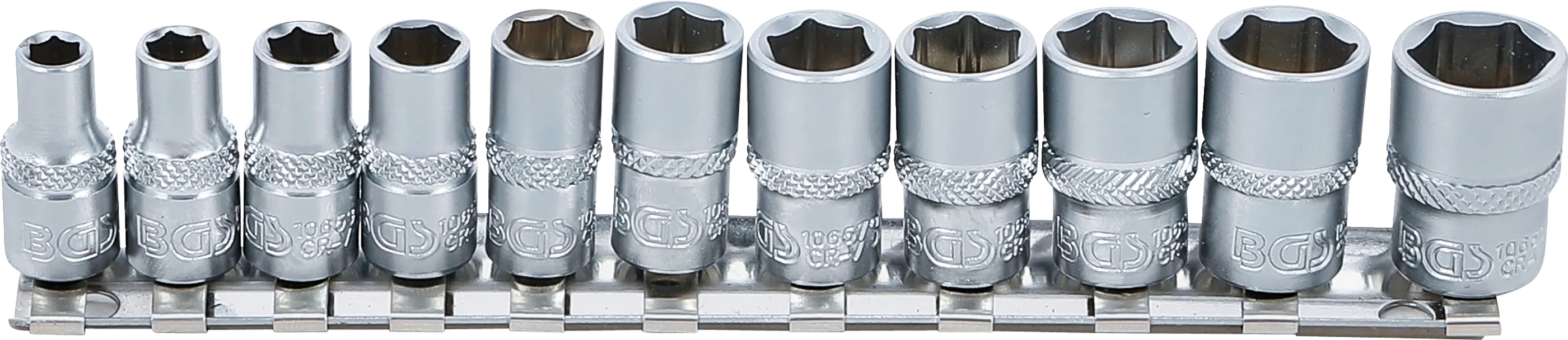 Jeu de Douilles, six pans | 6,3 mm (1/4") | en pouces | 11 pièces