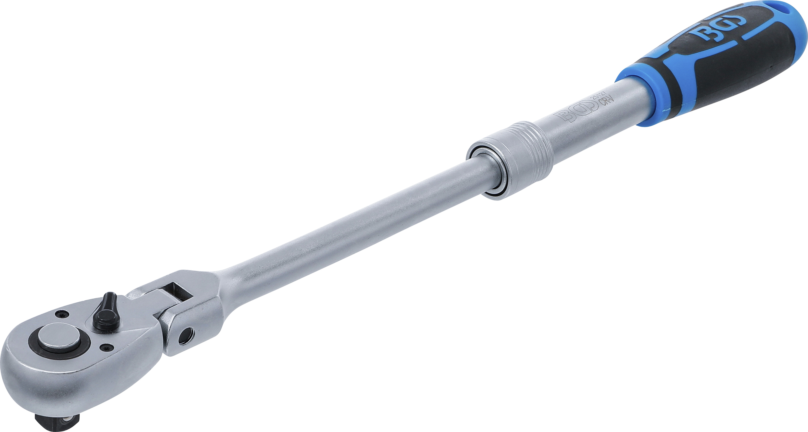 Umschaltknarre, ausziehbar, abwinkelbar | Abtrieb Außenvierkant 12,5 mm (1/2") | 350 - 490 mm