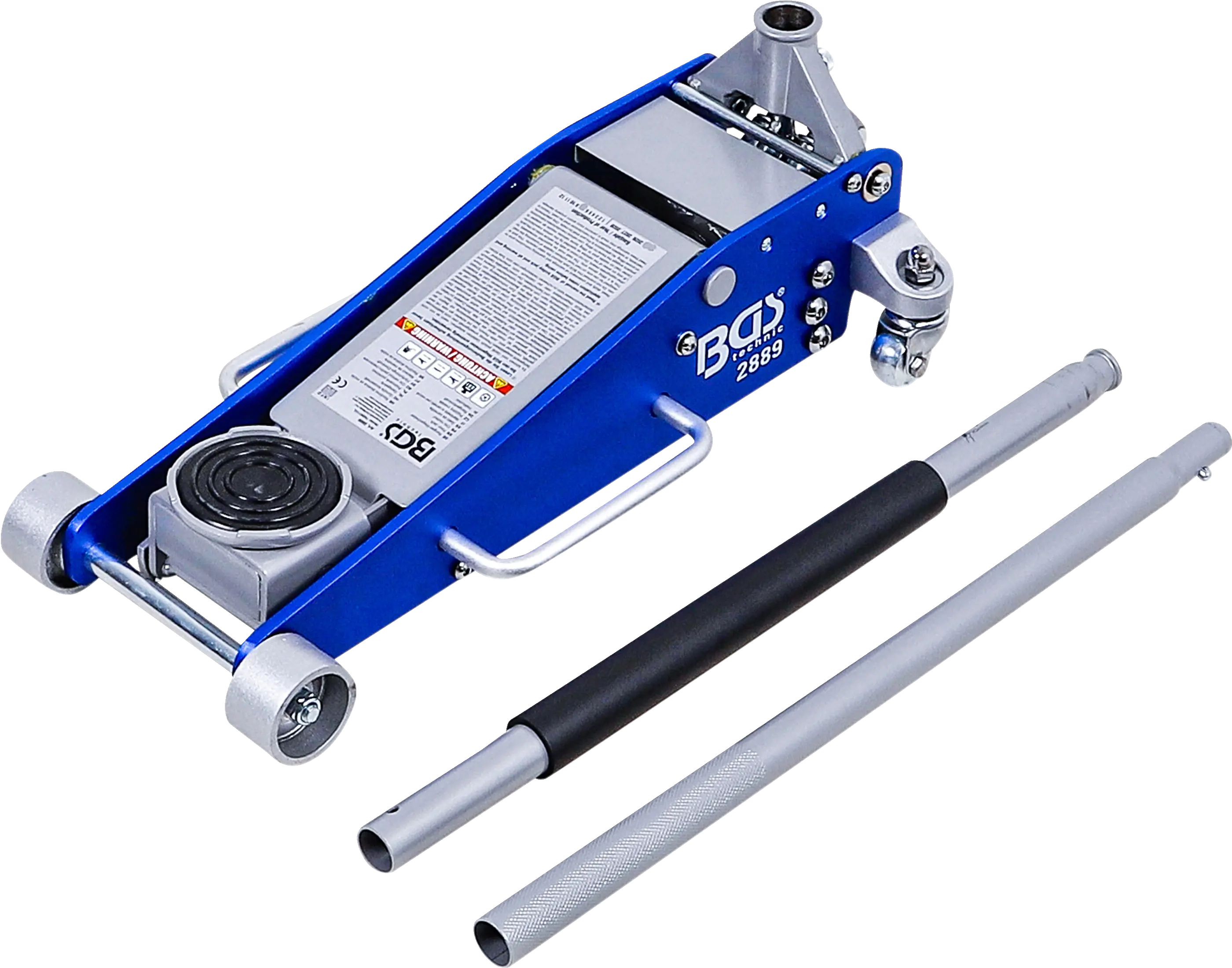 Cric rouleur | hydraulique | construction aluminium-acier | 2,5 t