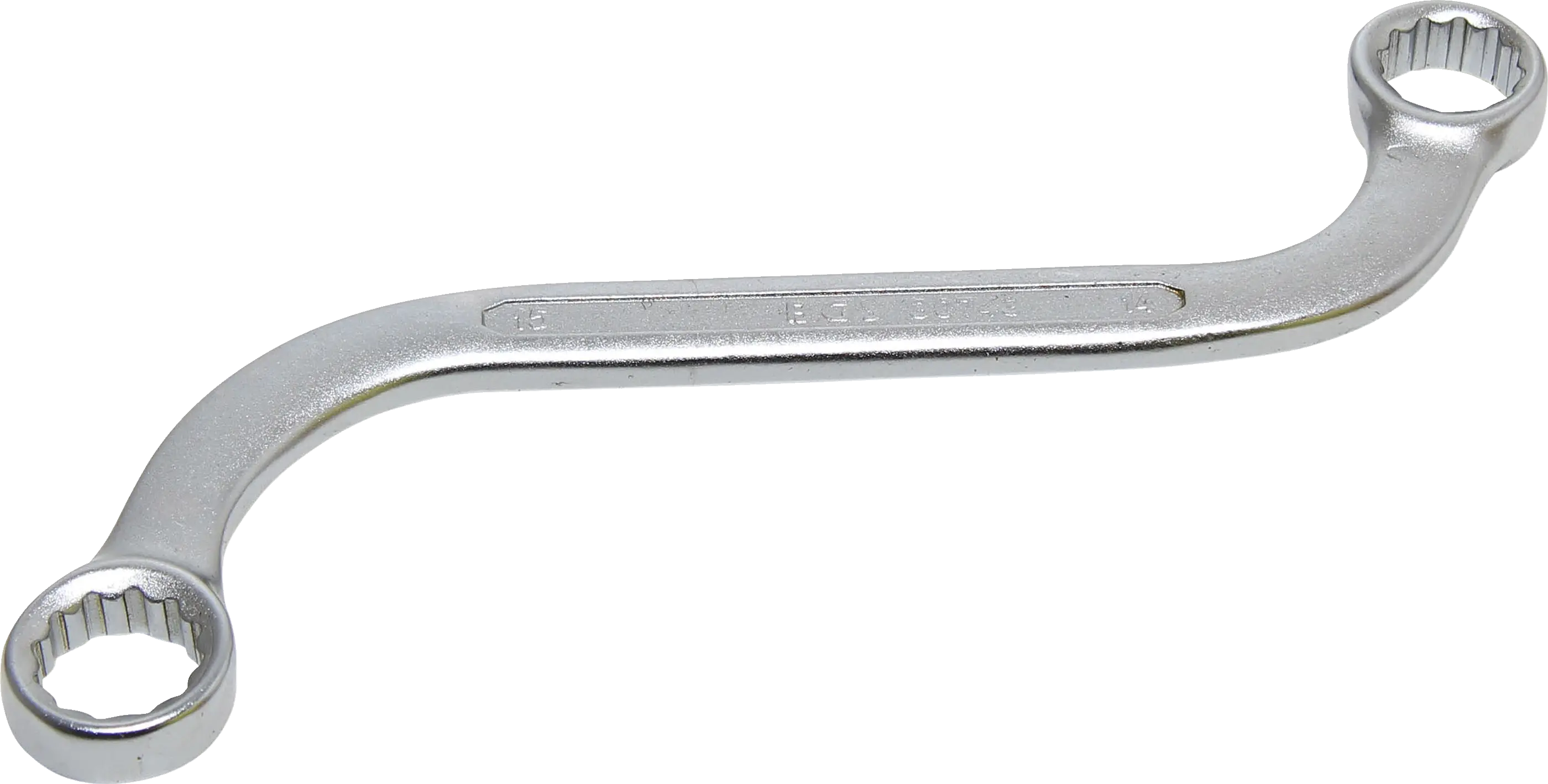 Clé polygonale double en S à œil douze pans | 14 x 15 mm