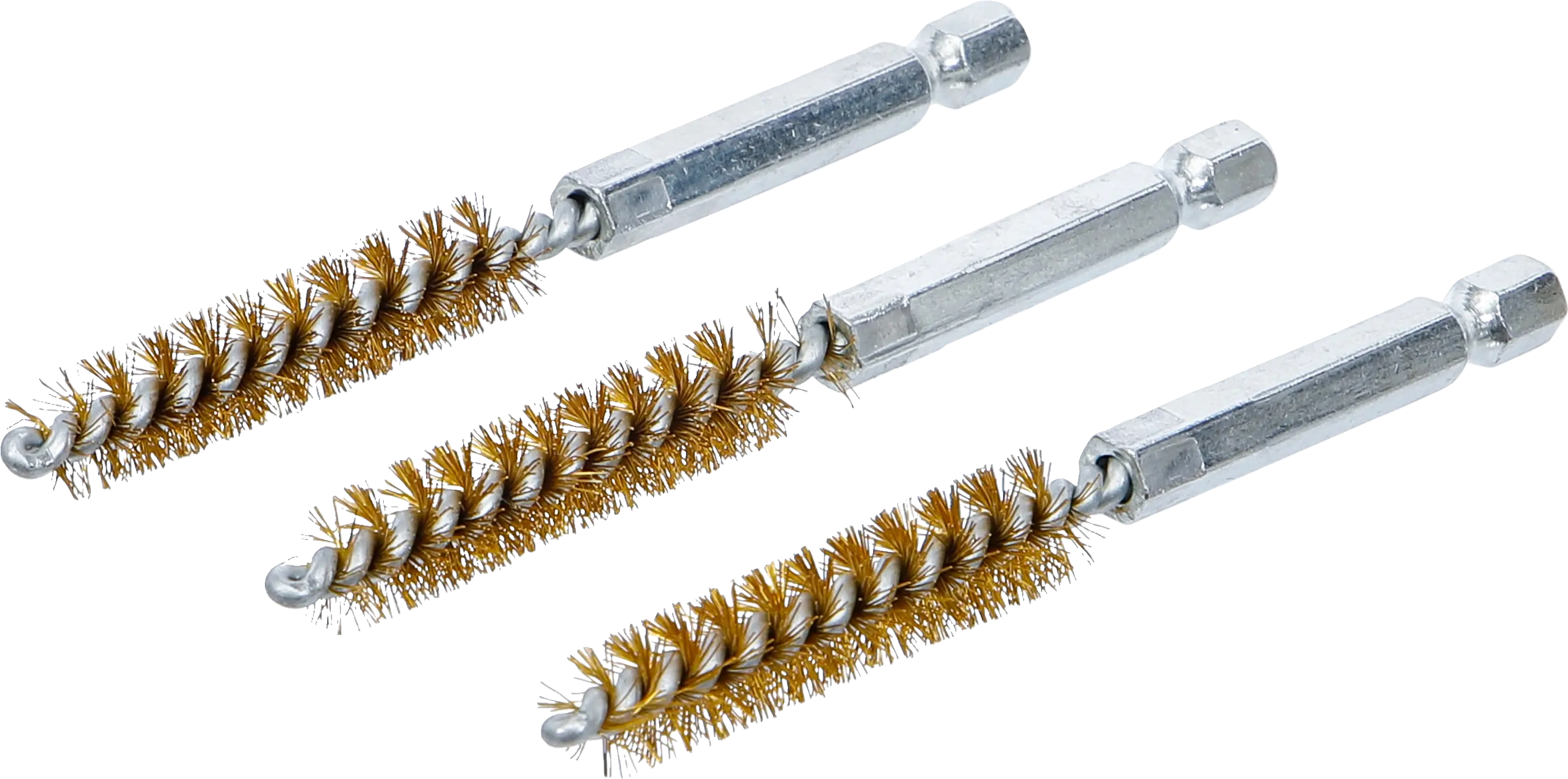Brosse en laiton | 10 mm | 6,3 mm (1/4") | 3 pièces