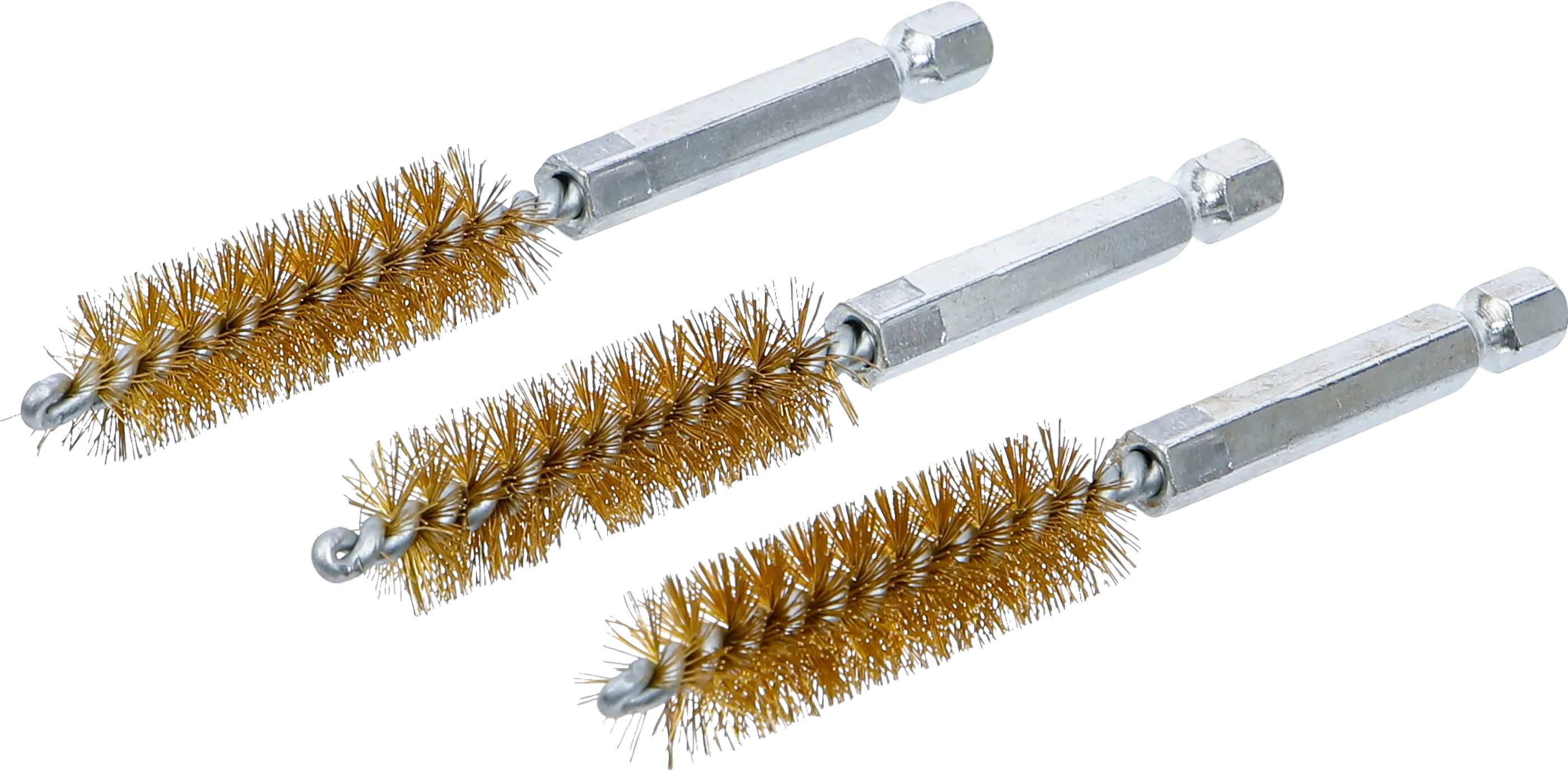 Brosse en laiton | 13 mm | 6,3 mm (1/4") | 3 pièces