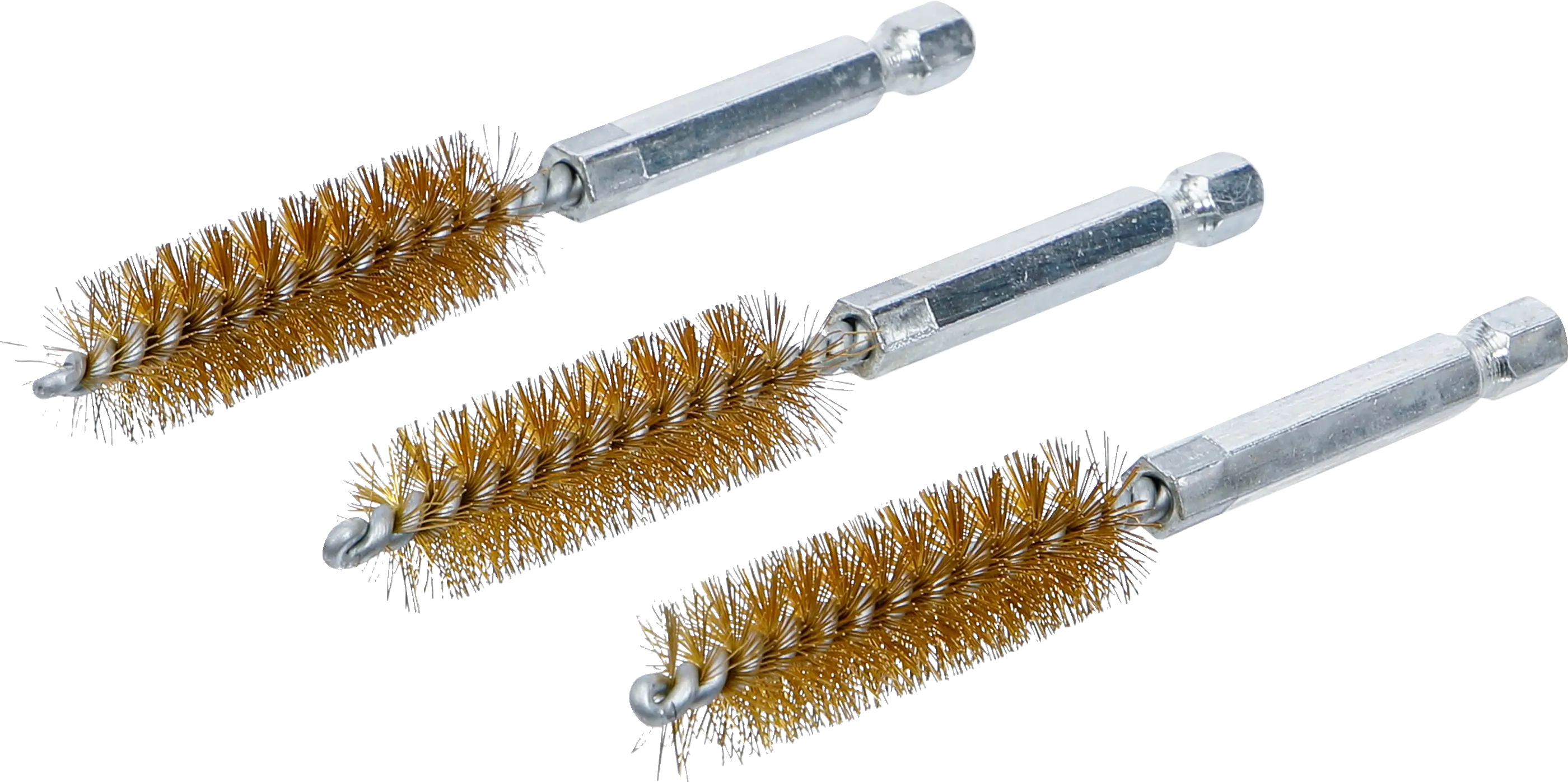 Brosse en laiton | 14 mm | 6,3 mm (1/4") | 3 pièces