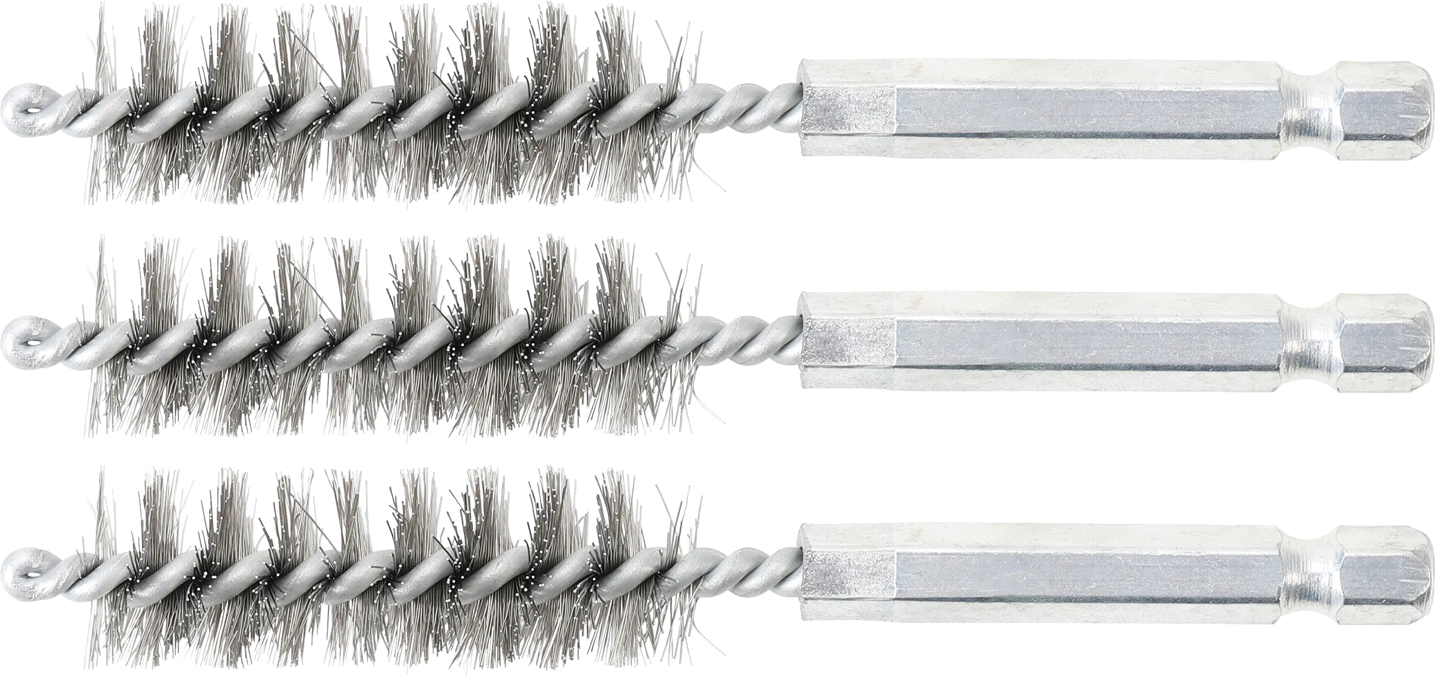 Brosse en acier | 14 mm | 6,3 mm (1/4") | 3 pièces
