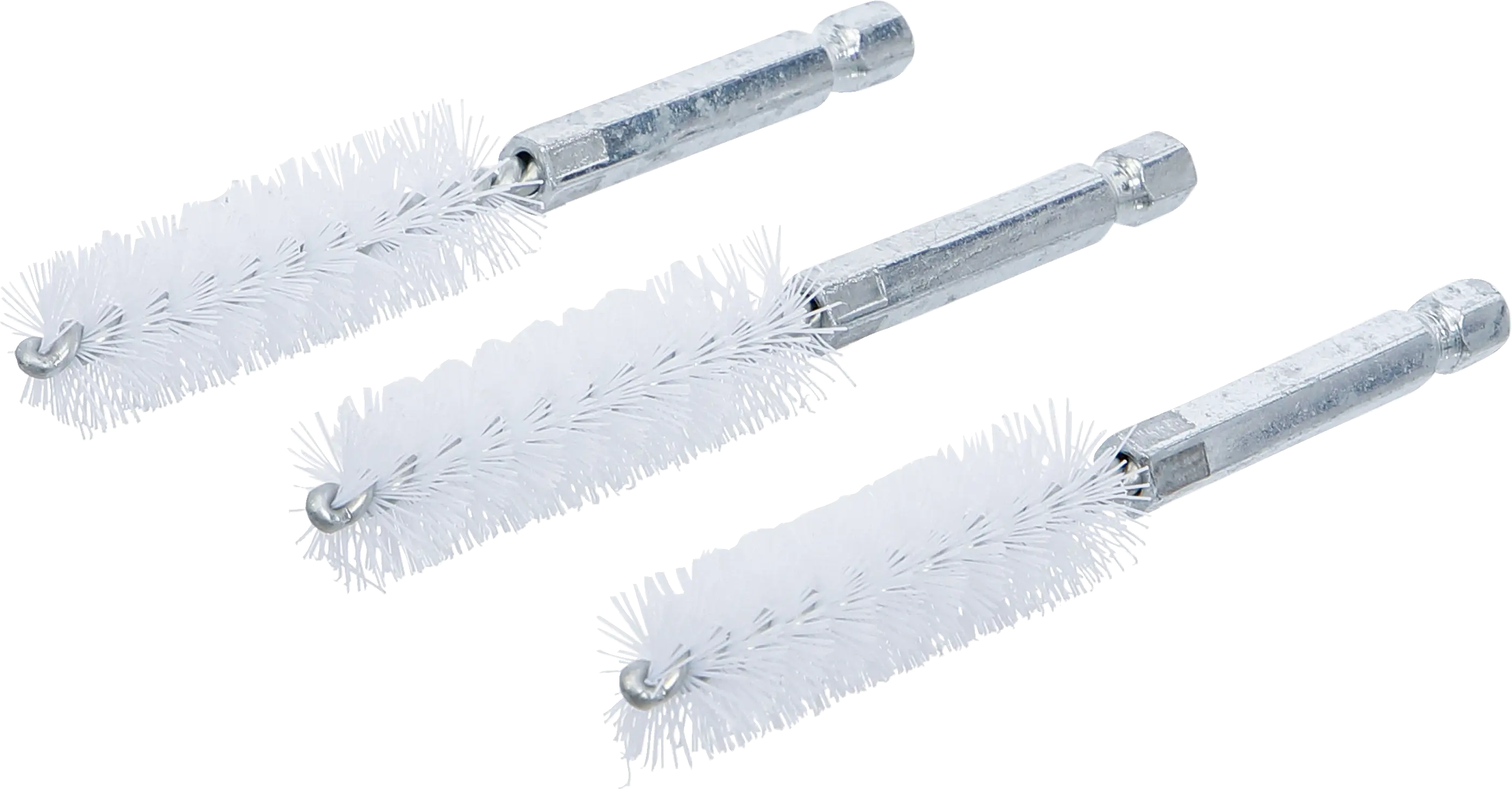 Brosse plate Nylon | 15 mm | 6,3 mm (1/4") | 3 pièces