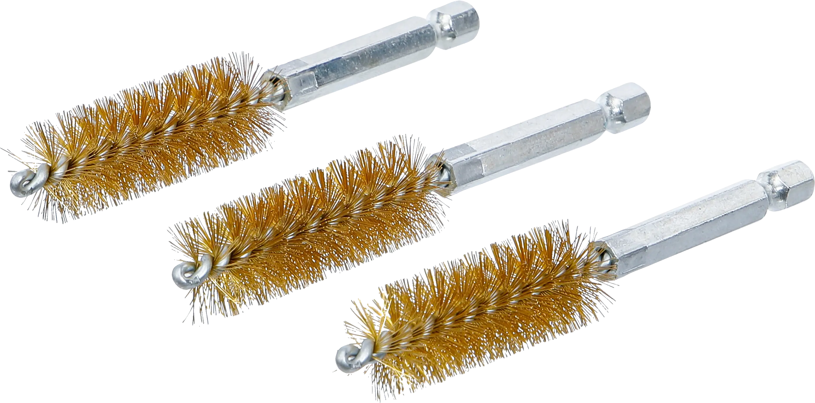 Brosse en laiton | 16 mm | 6,3 mm (1/4") | 3 pièces