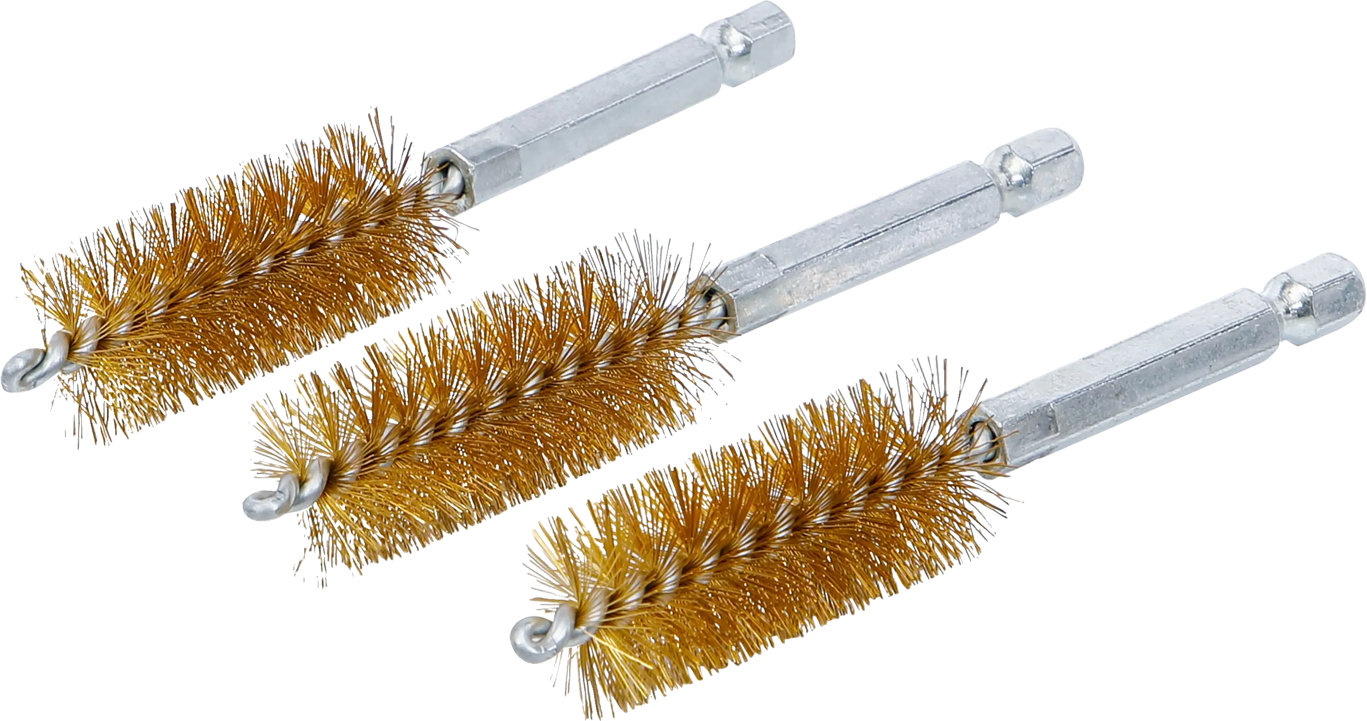 Brosse en laiton | 18 mm | 6,3 mm (1/4") | 3 pièces