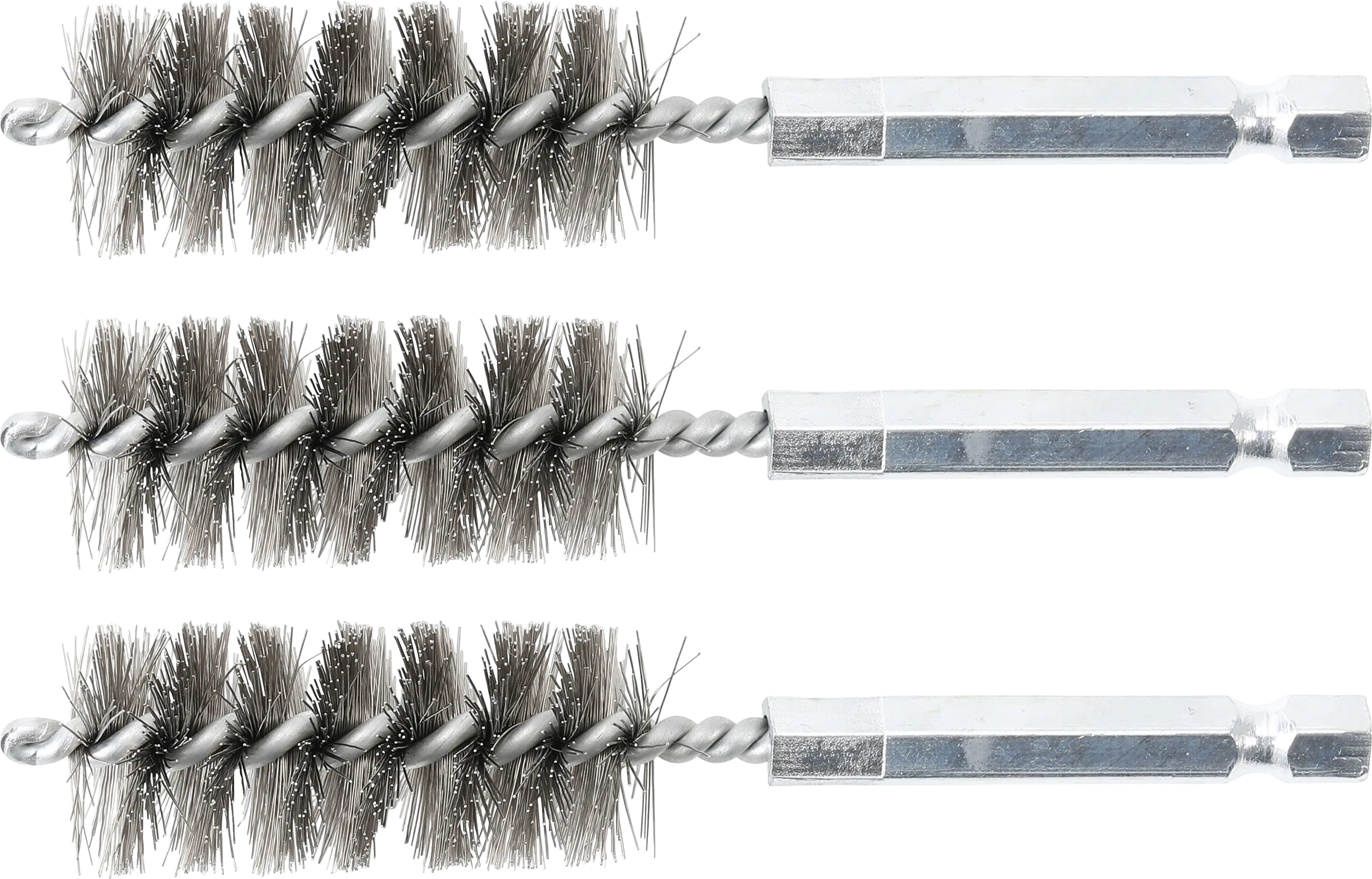 Brosse en acier | 18 mm | 6,3 mm (1/4") | 3 pièces