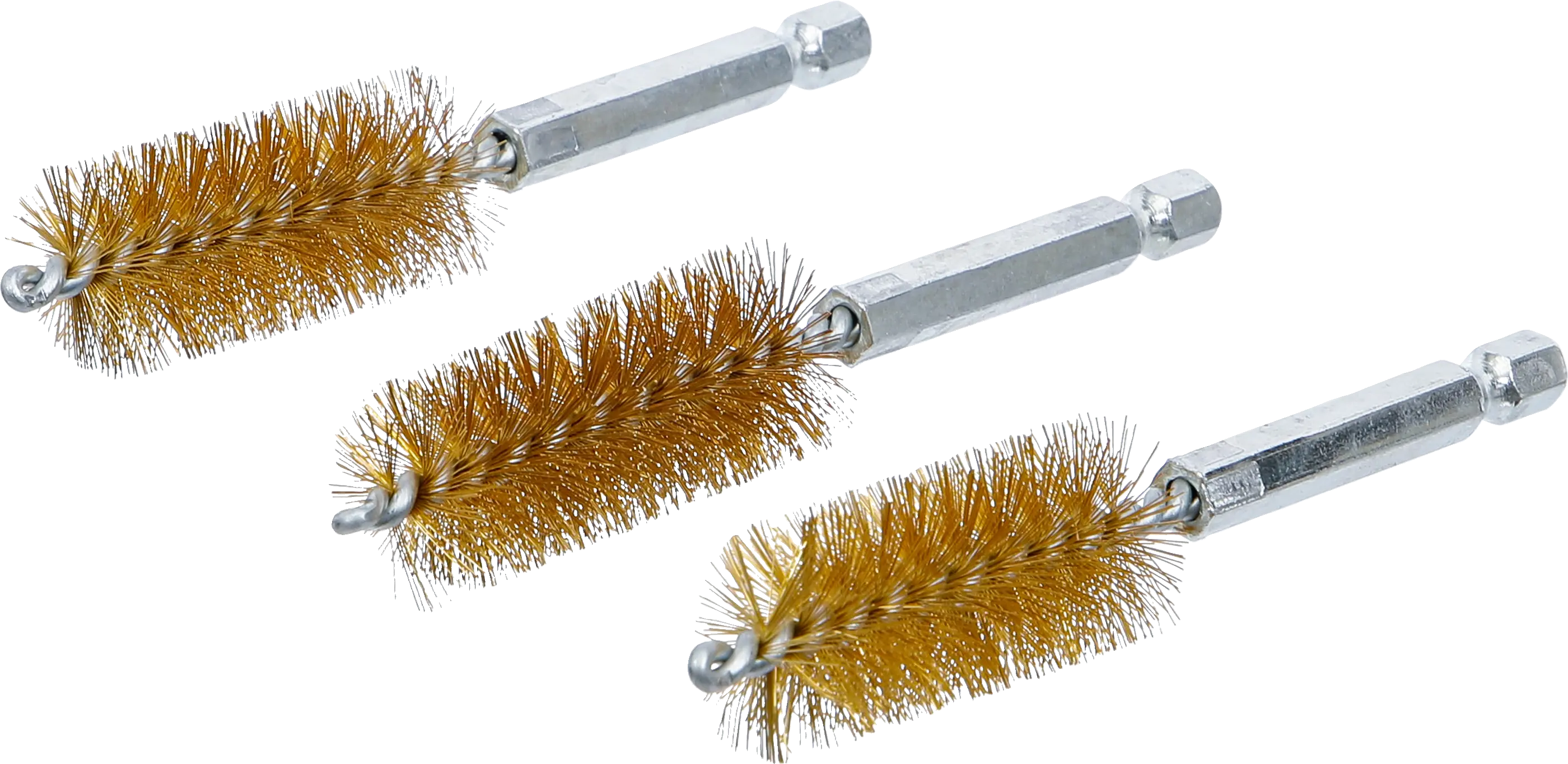 Brosse en laiton | 19 mm | 6,3 mm (1/4") | 3 pièces