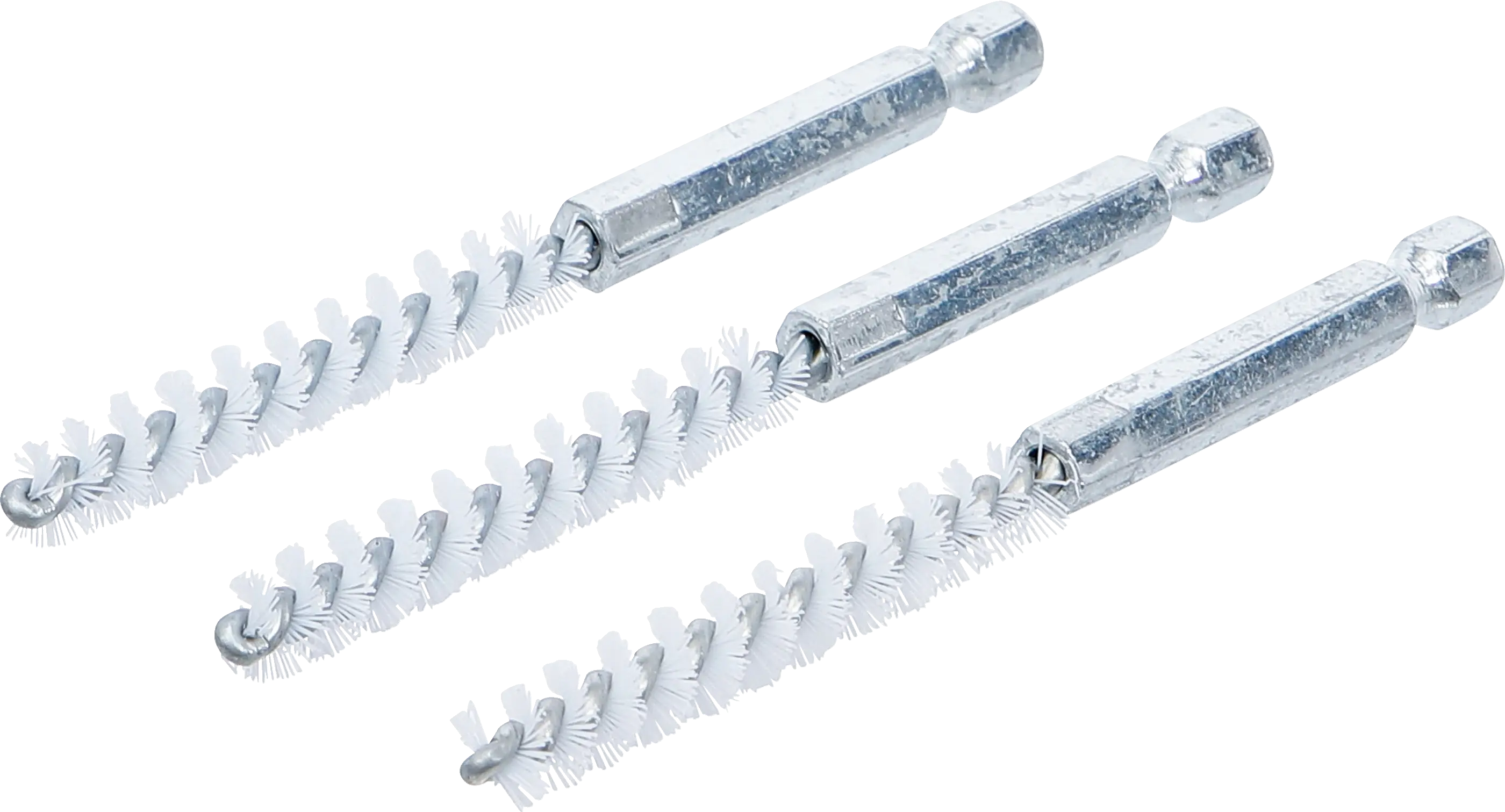 Brosse plate Nylon | 8 mm | 6,3 mm (1/4") | 3 pièces