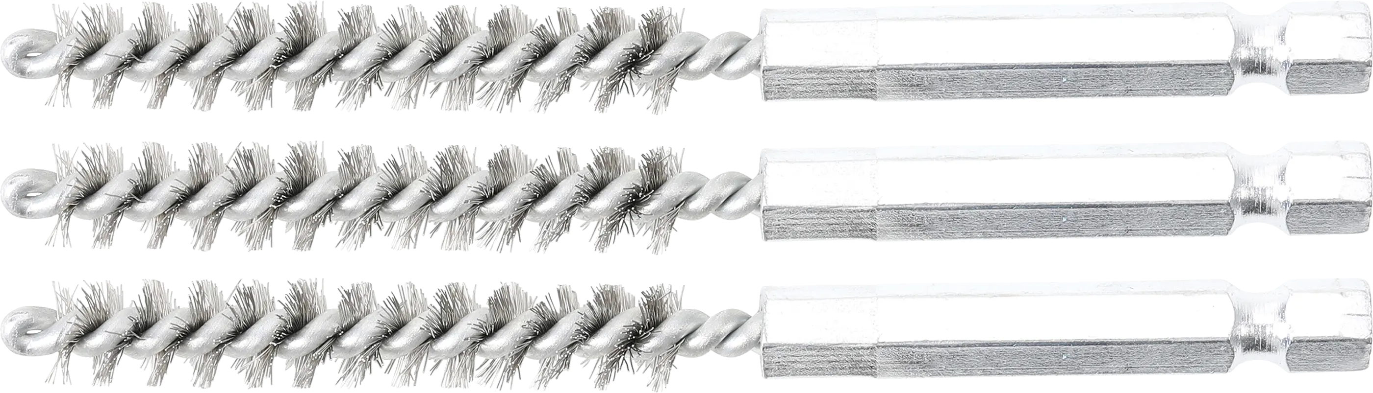Brosse en acier | 8 mm | 6,3 mm (1/4") | 3 pièces