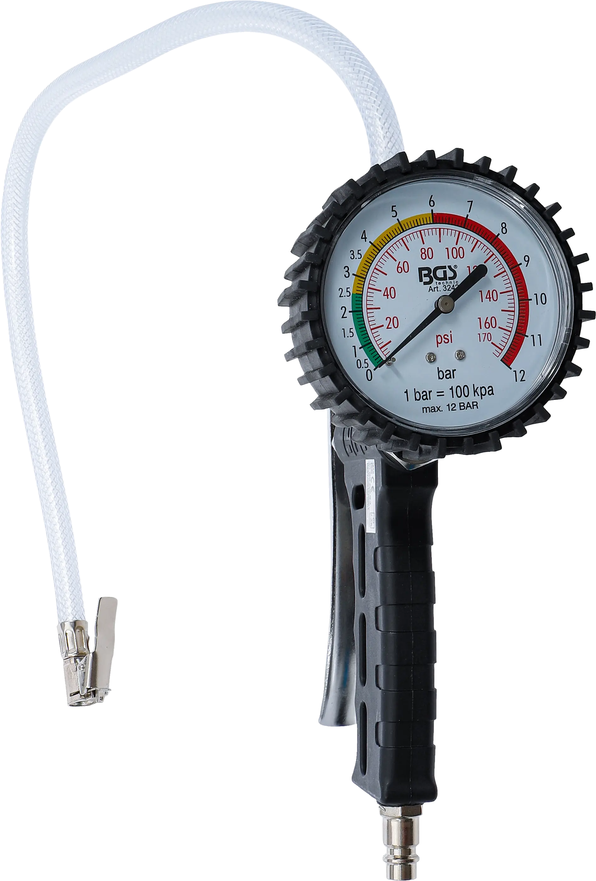 Pistolet de gonflage pneumatique | 0 - 12 bar