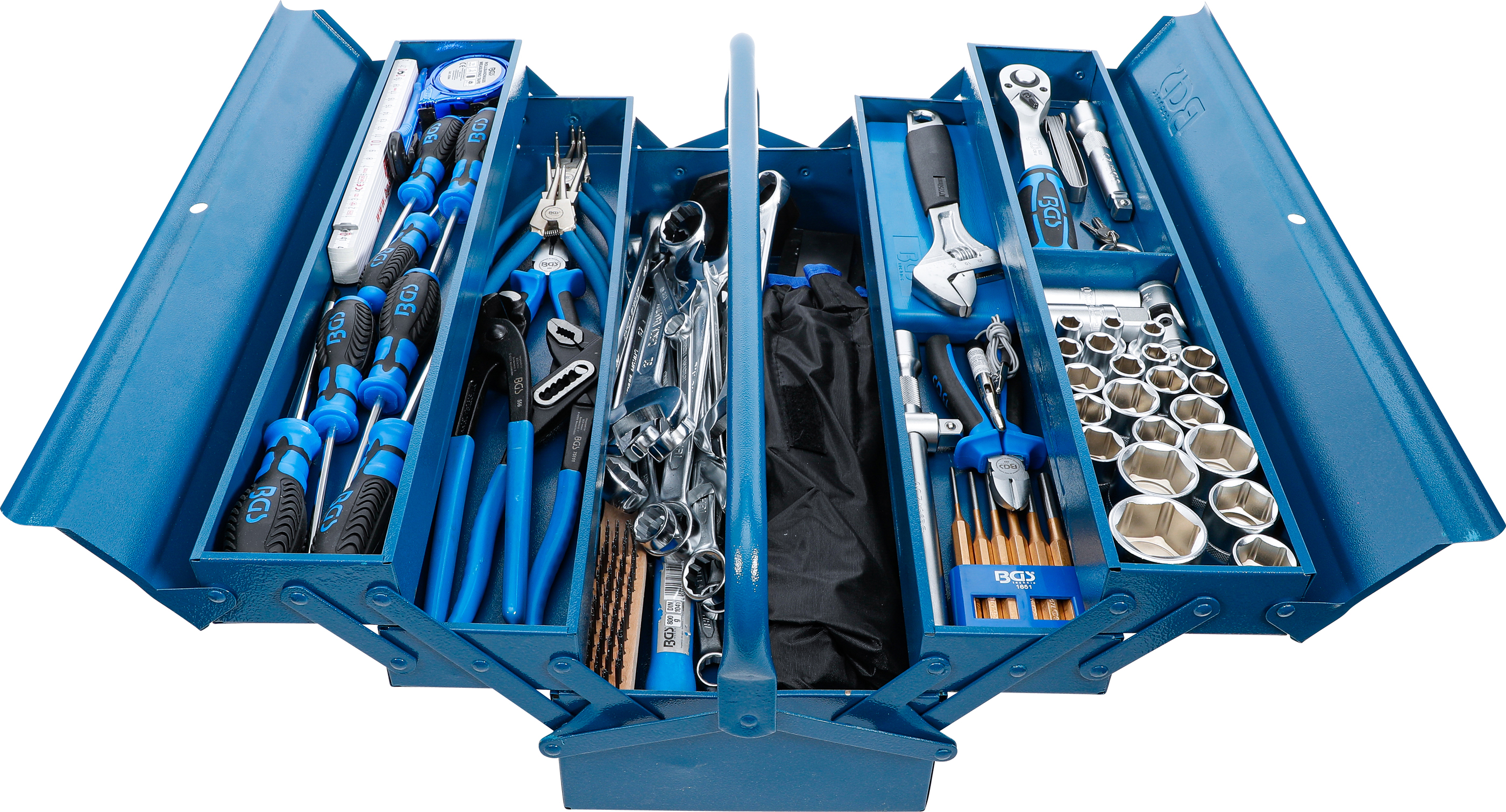 BGS technic | Metallinen työkalulaatikko, joka sisältää työkalulajitelman |  137-os. | purchase online