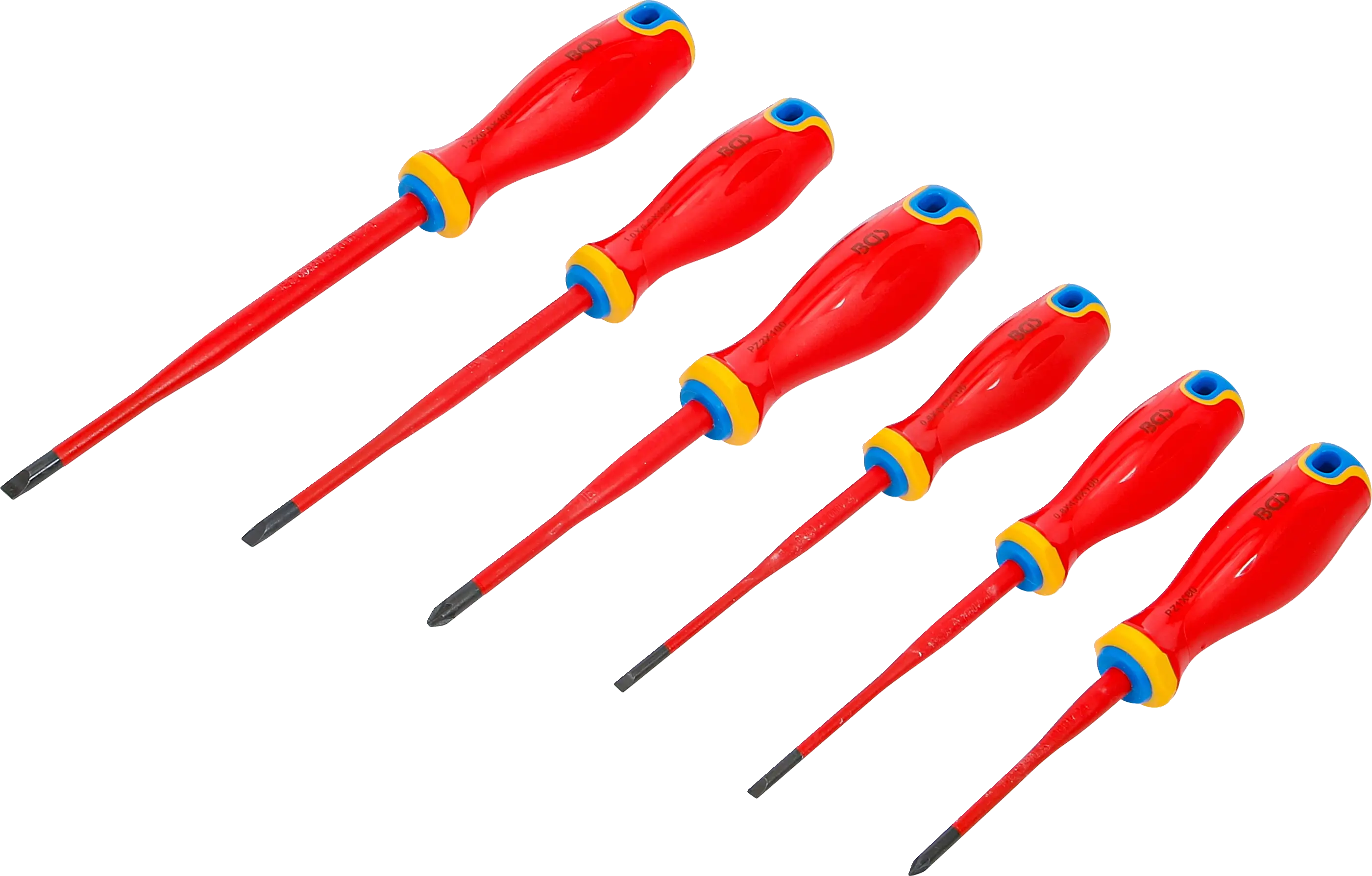 Jeu de tournevis VDE | pointe extra fine | 6 pcs.