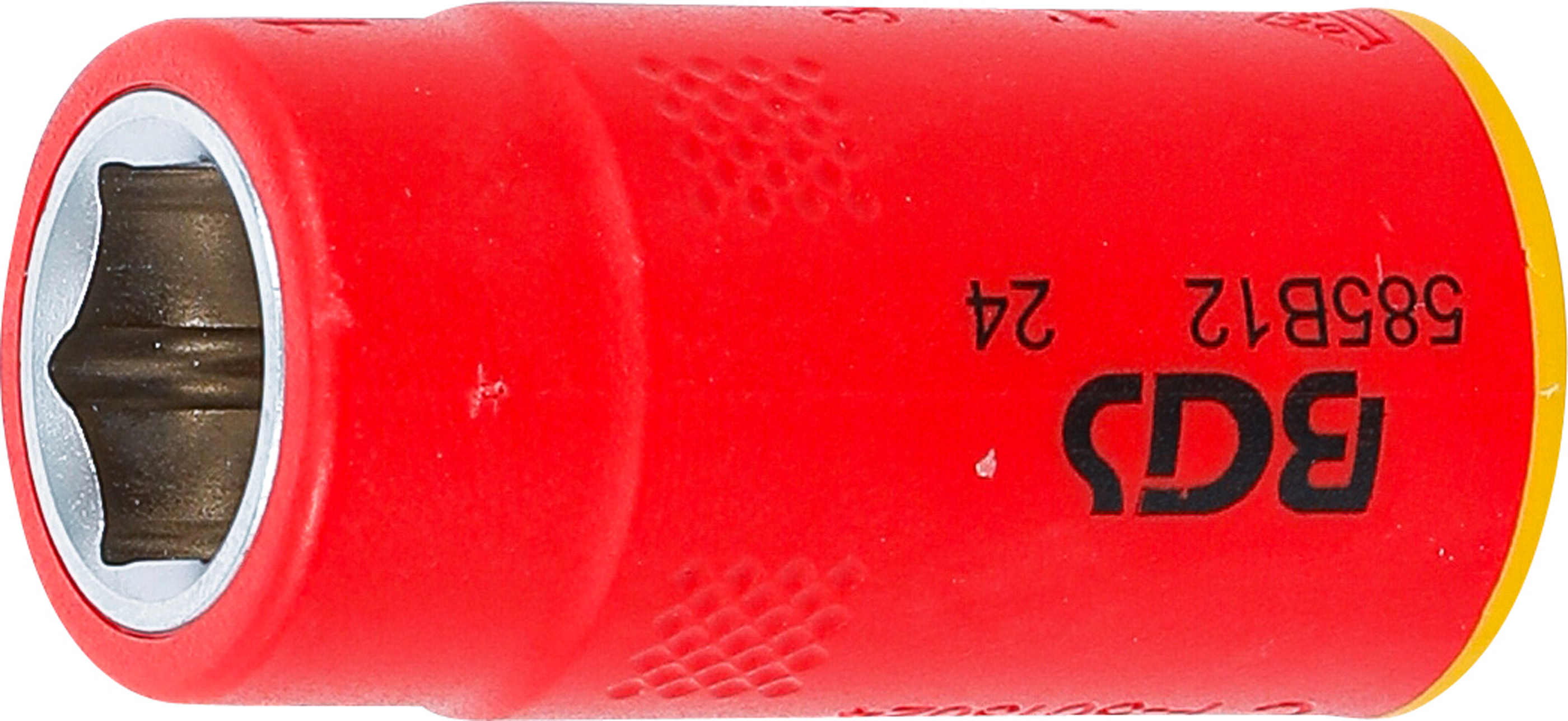 VDE-Steckschlüssel-Einsatz Sechskant | Antrieb Innenvierkant 10 mm (3/8") | SW 12 mm