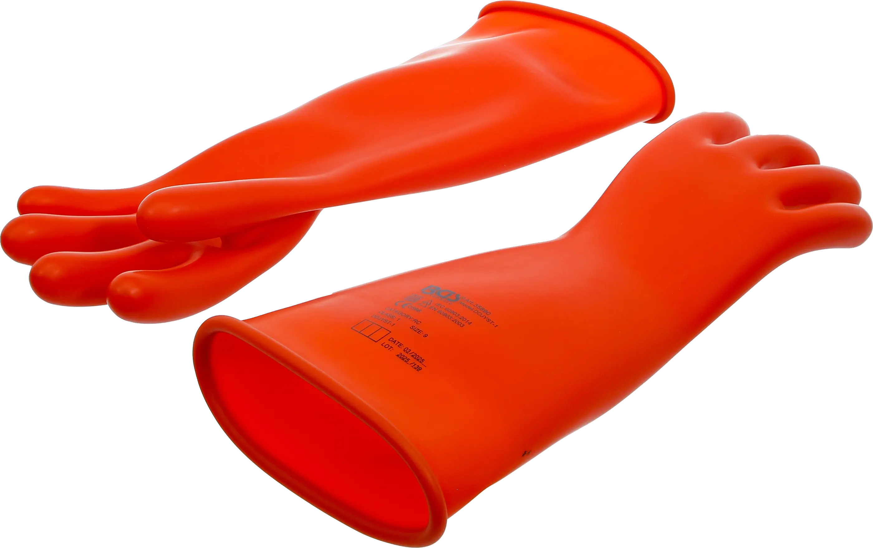 Gants de protection pour électricien | avec isolation de protection en latex naturel | taille 9 (L)