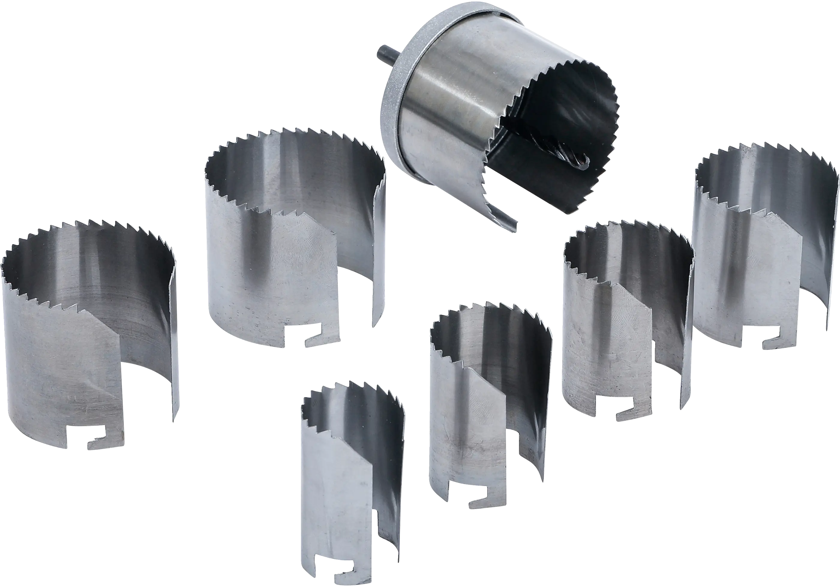 Jeu de scies-cloches | Ø 26 - 63 mm | profondeur 43 mm | 7 pièces