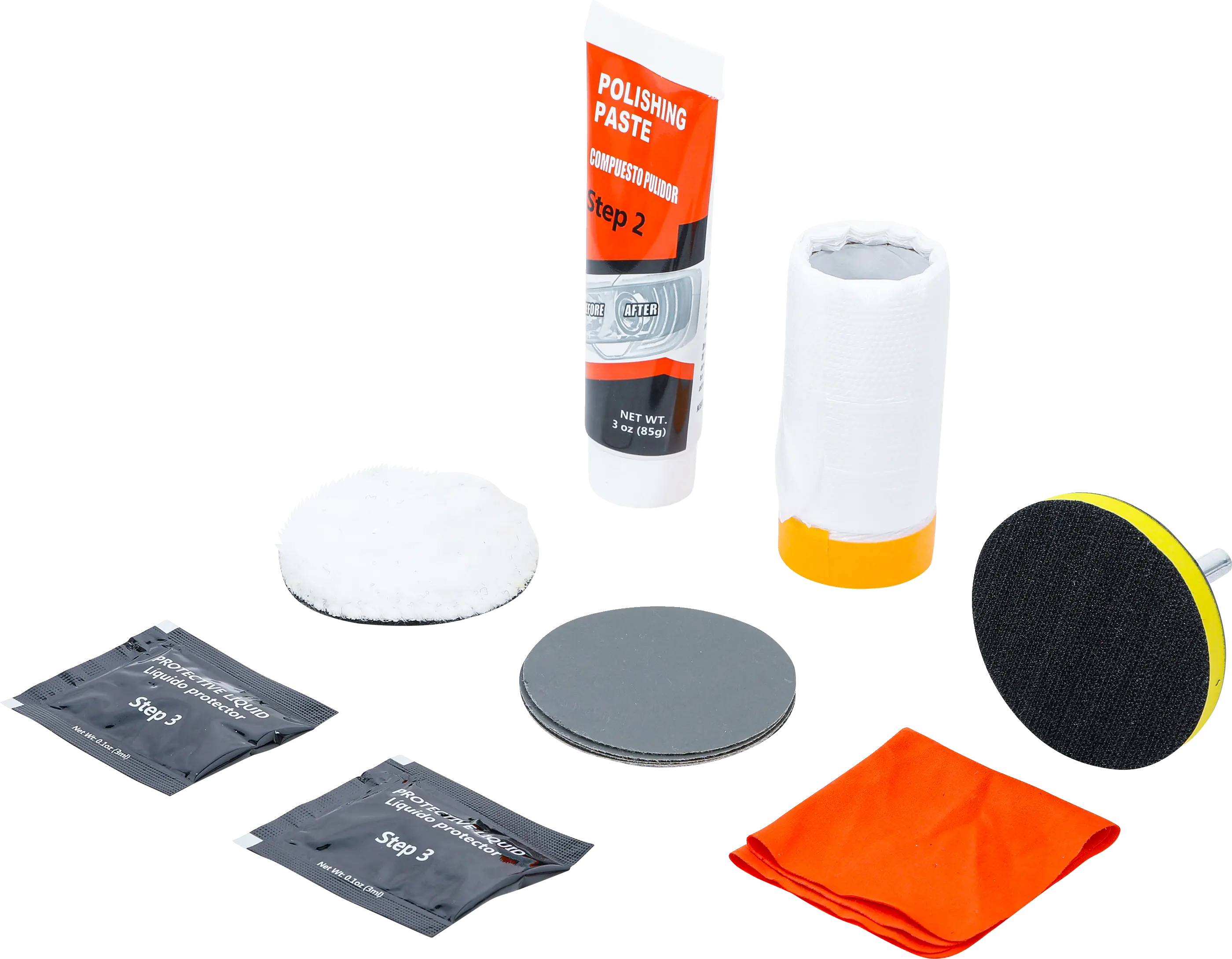 Kit de remise en état de phares de véhicules | 14 pcs.