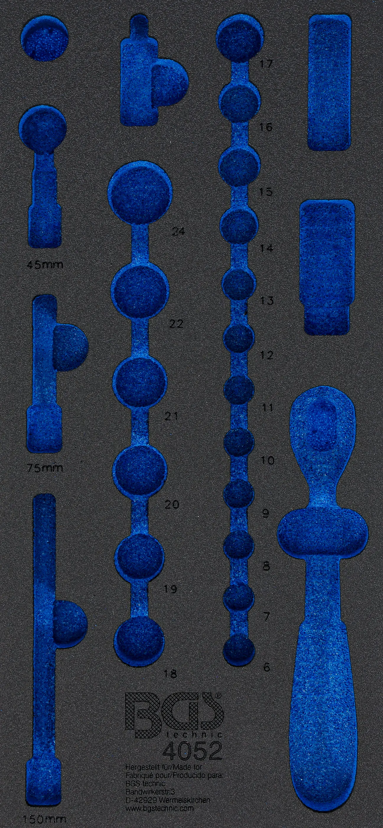 Insert de servante d'atelier 1/3, vide | pour art. 4052
