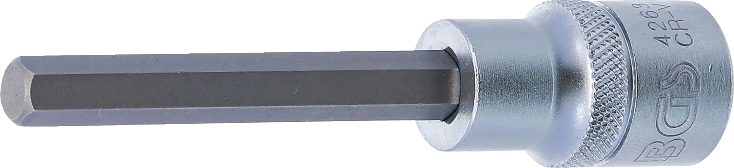 Douille à embouts, longueur 100 mm, 12,5 mm (1/2") | six pans intérieurs 8 mm