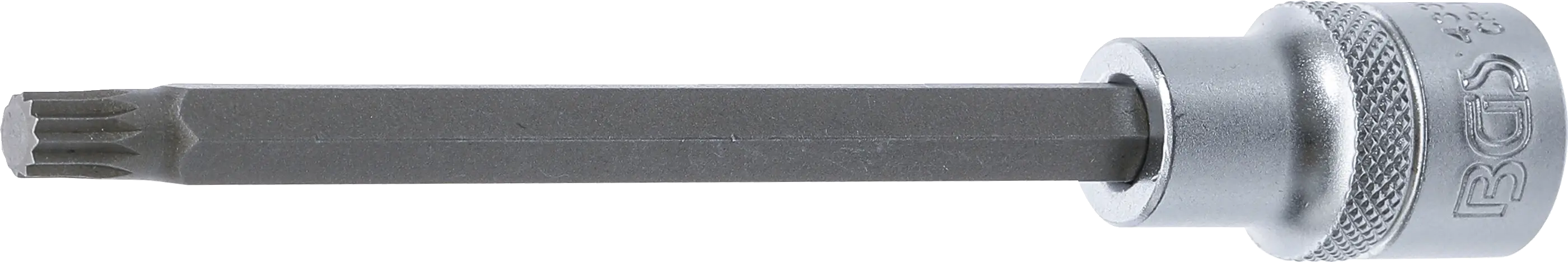 Douille à embouts | longueur 140 mm | 12,5 mm (1/2") | denture multiple intérieure (pour XZN) M8