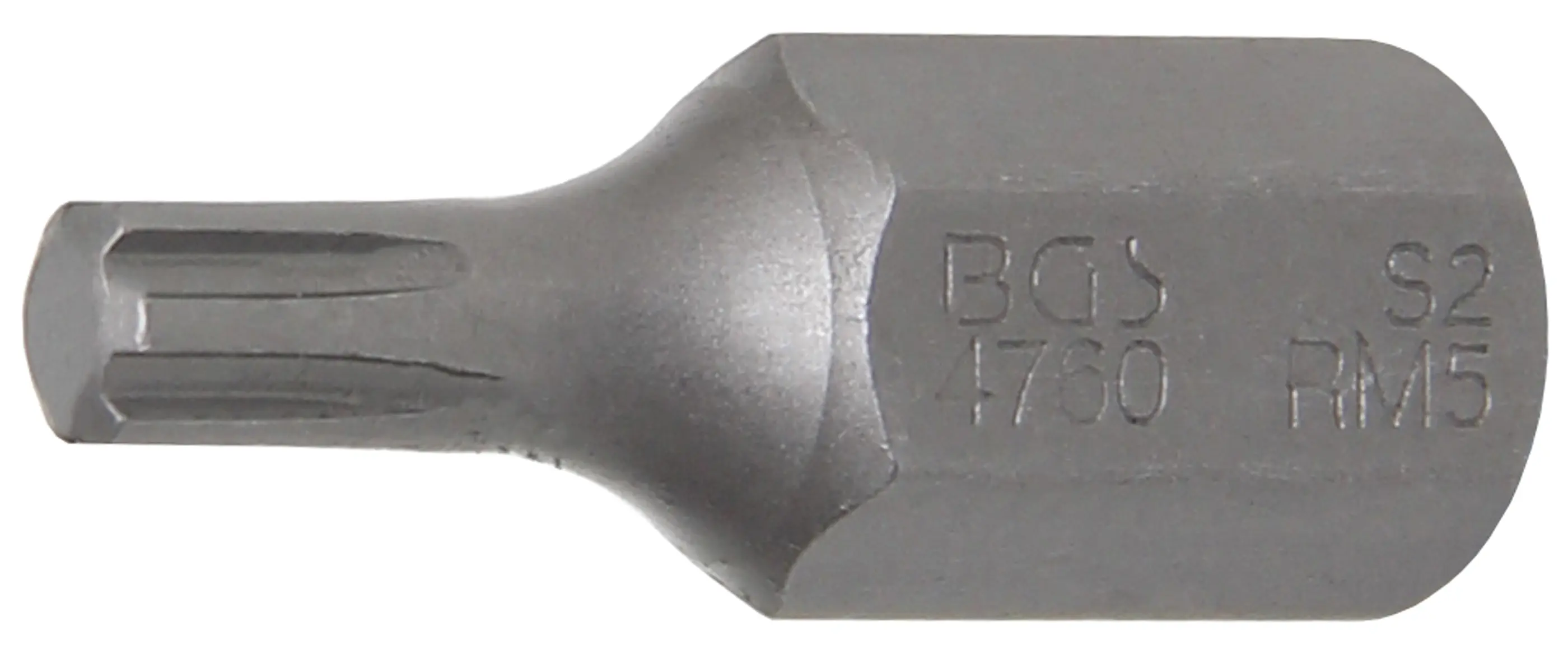 Embout | Longueur 30 mm | 10 mm (3/8") | profil cannelé (pour RIBE) M5