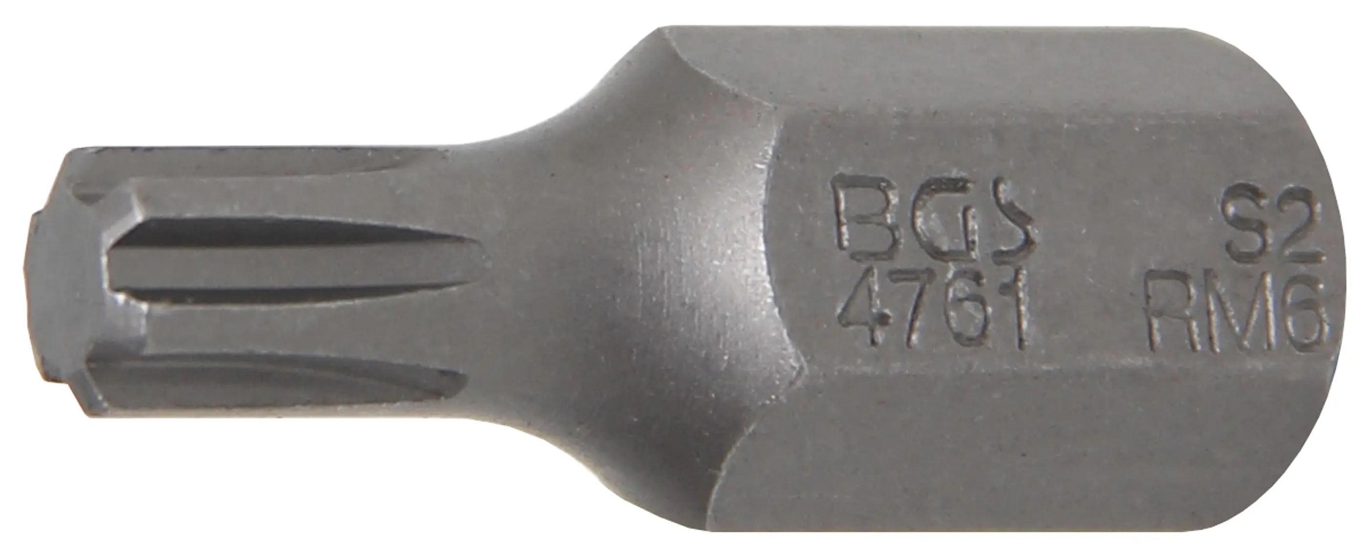 Embout | Longueur 30 mm | 10 mm (3/8") | profil cannelé (pour RIBE) M6