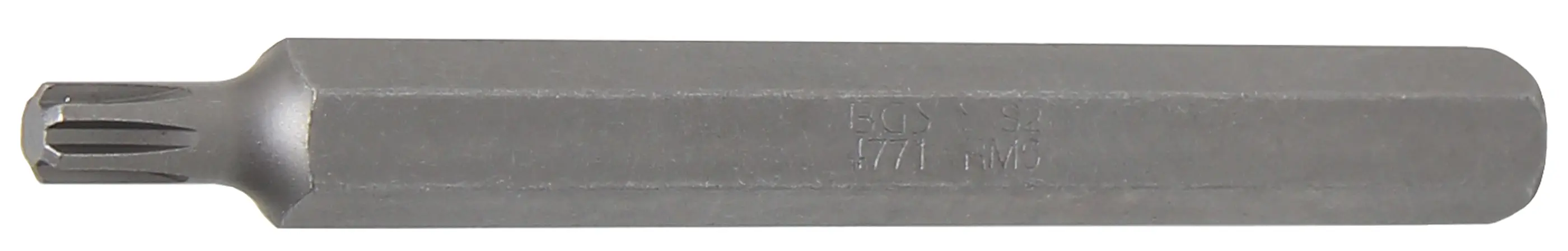 Douilles à embouts | Longueur 100 mm | 10 mm (3/8") | profil cannelé (pour RIBE) M6