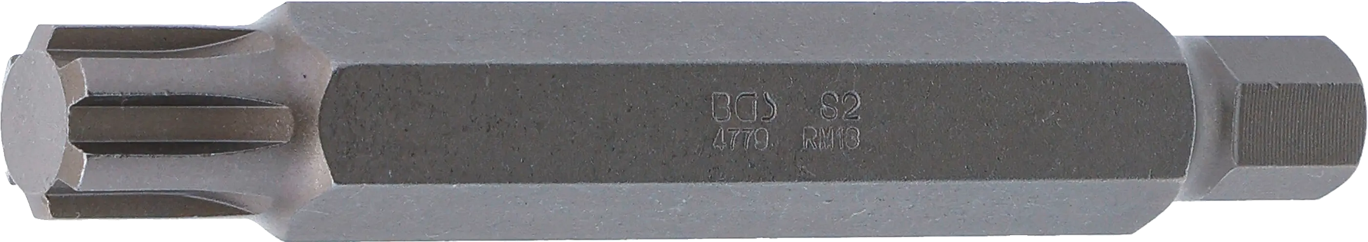 Douilles à embouts | Longueur 100 mm | 10 mm (3/8") | profil cannelé (pour RIBE) M13