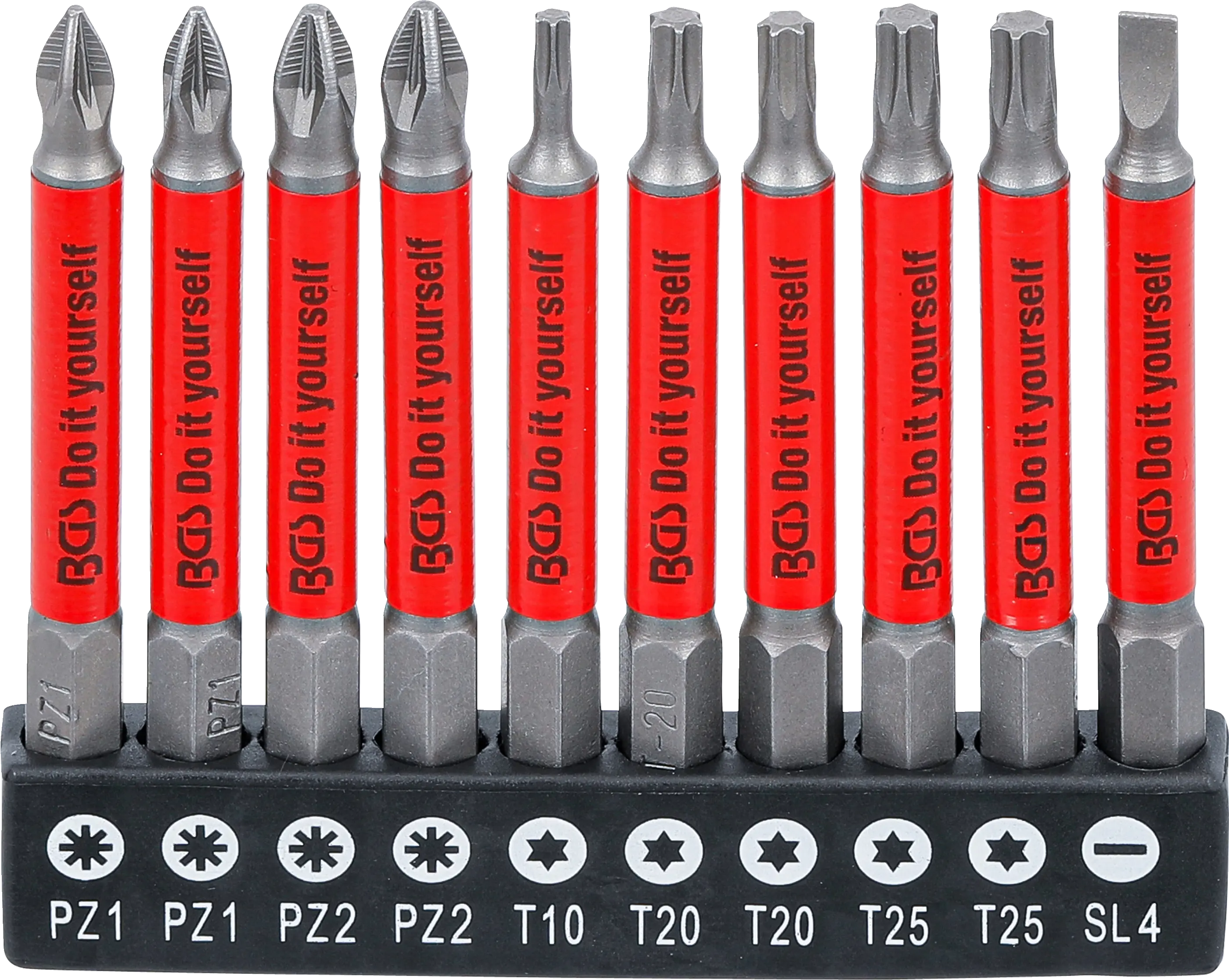 Jeu d’embouts antidérapants | magnétiques | 70 mm | 10 pièces