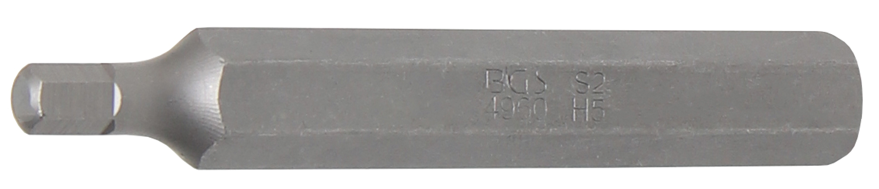 Länge 75 mm 3/8" Bit Antrieb Außensechskant 10 mm - Innensechskant 7 mm 