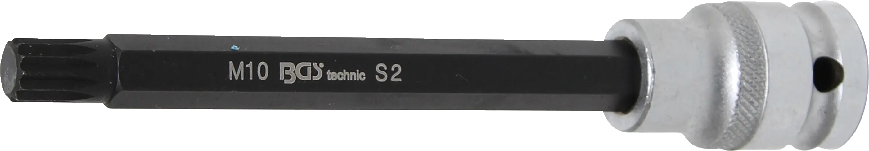 Douille à embouts | longueur 140 mm | 12,5 mm (1/2") | denture multiple intérieure (pour XZN) M10