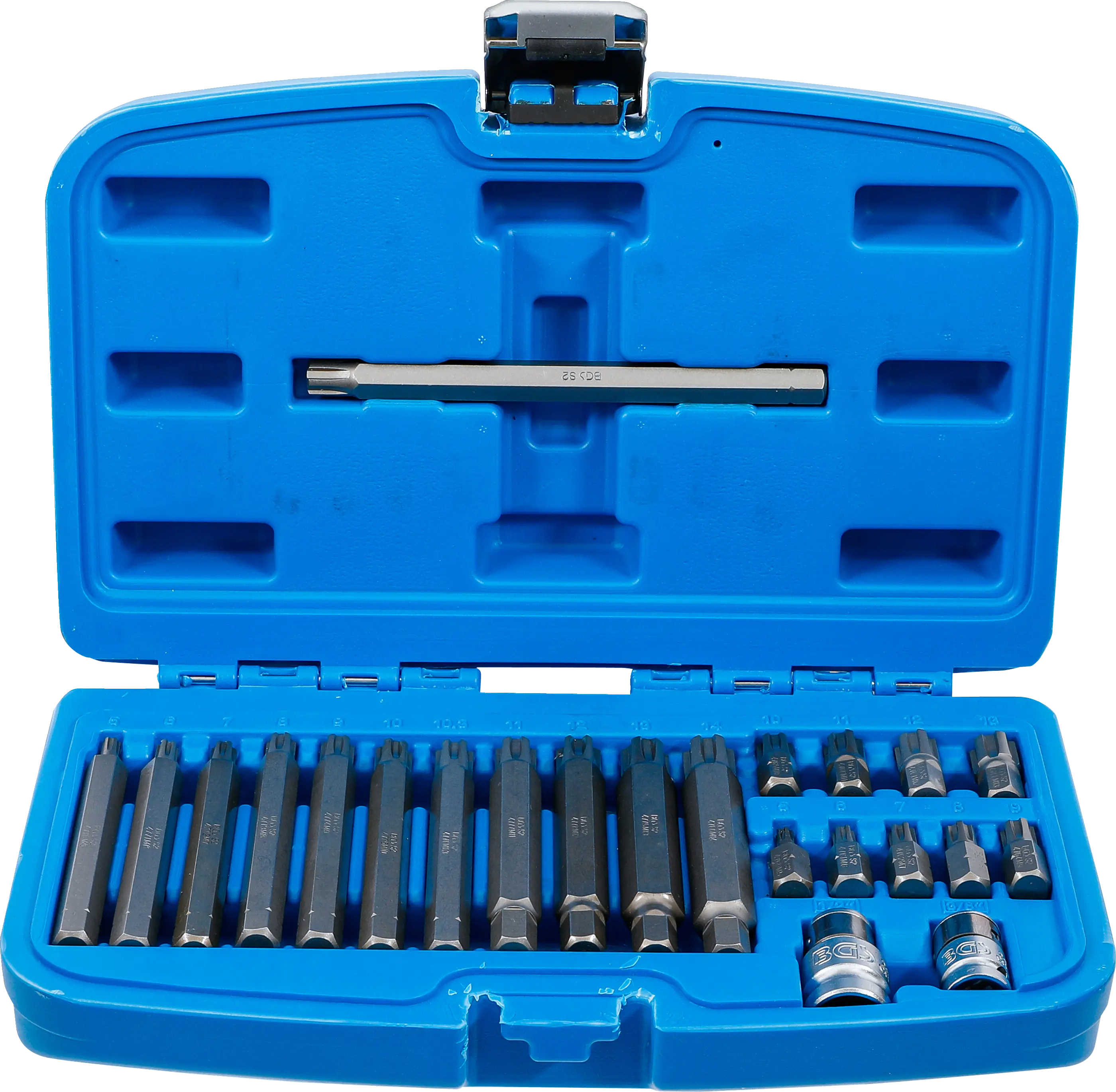 Jeu d'embouts | 10 mm (3/8") | Profil cannelé (pour Ribe) | 22 pièces