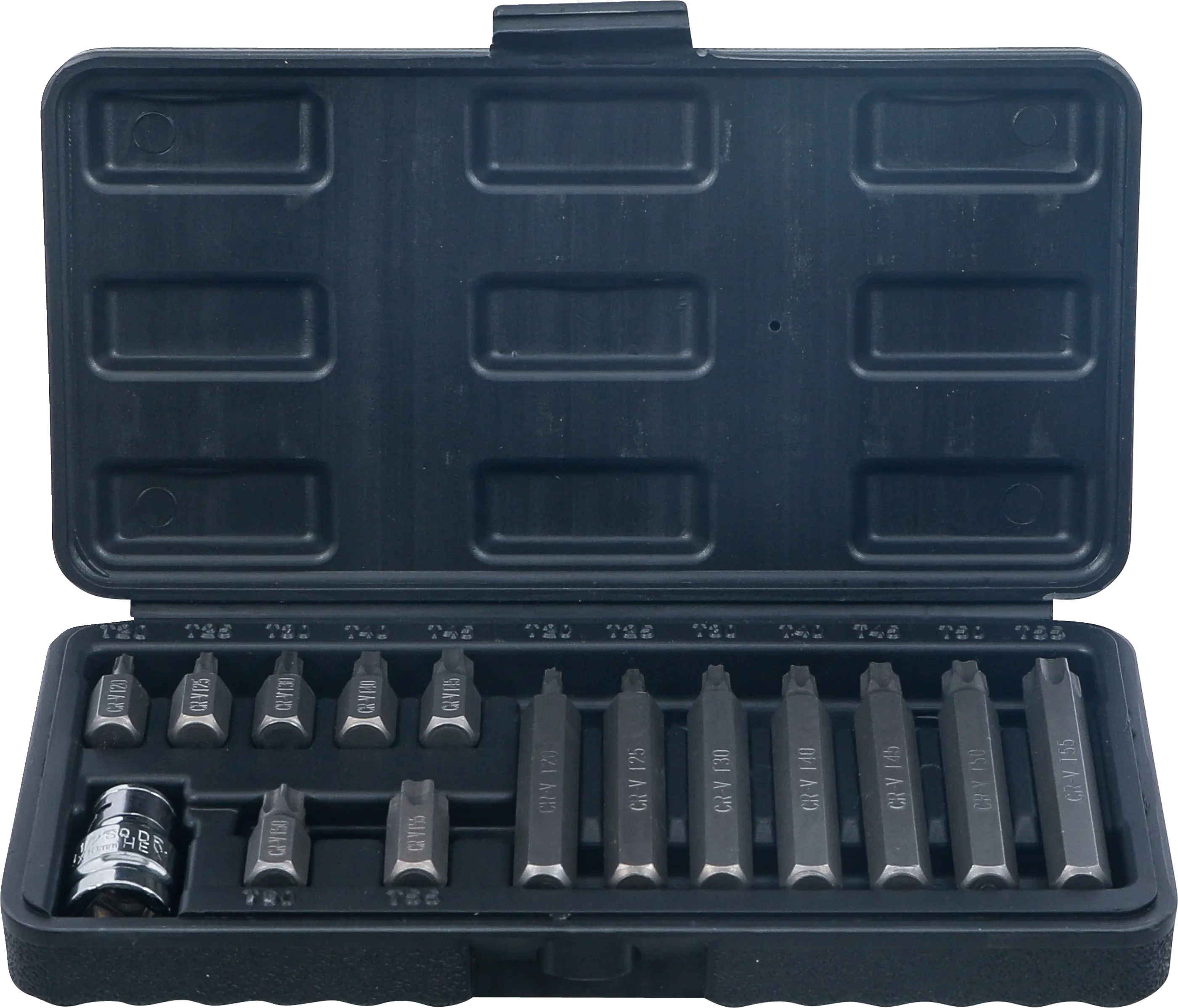 Jeu d’embouts | 10 mm (3/8") | profil en T (pour Torx) | 15 pièces