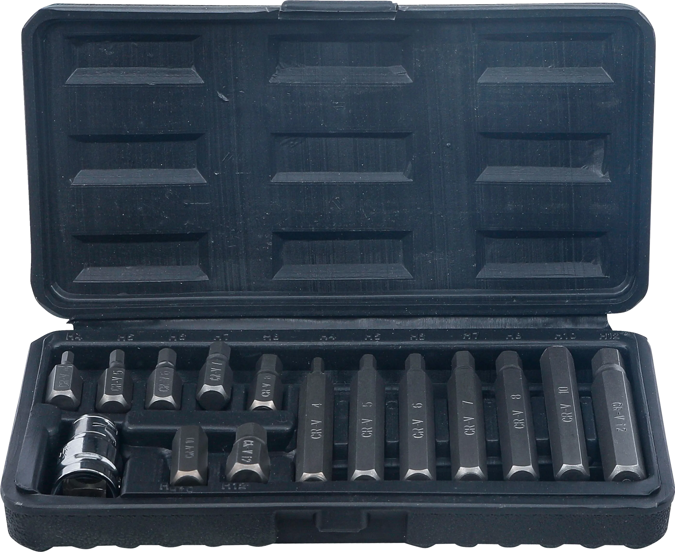Jeu d’embouts | 10 mm (3/8") | | six pans intérieurs | 15 pièces