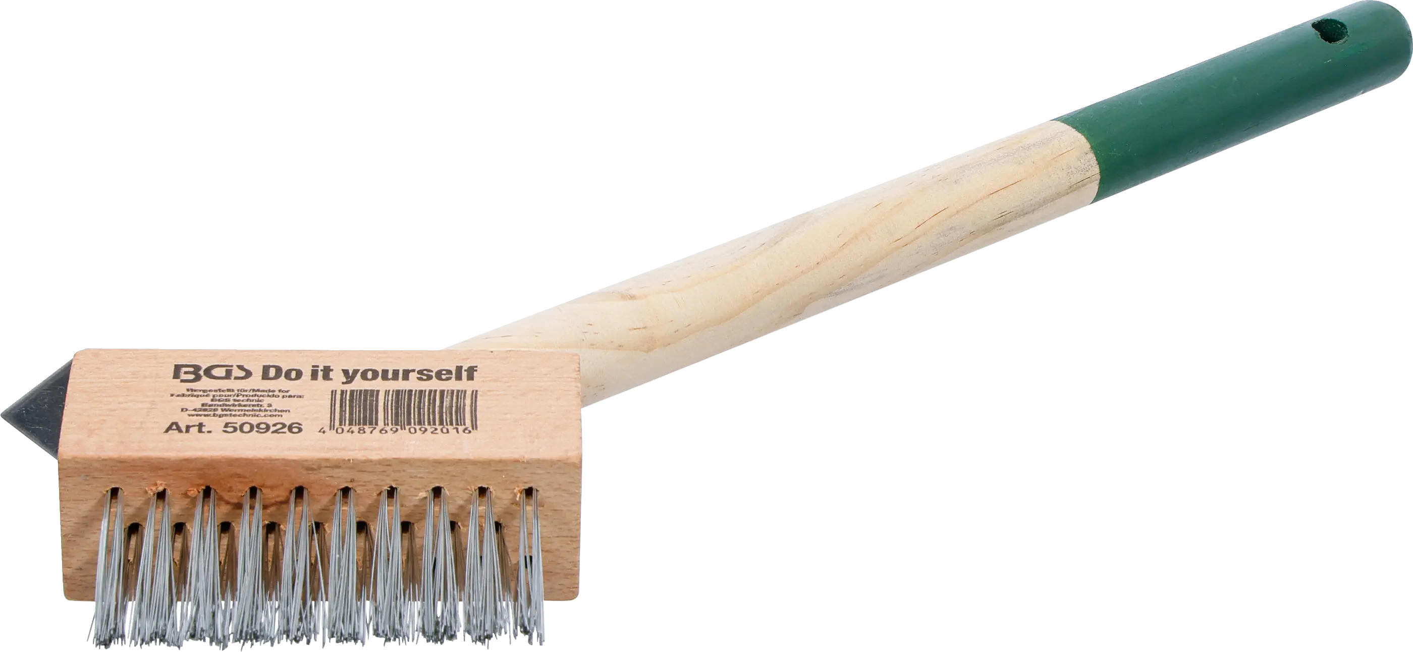 Brosse métallique à joints pour mauvaises herbes | manche court | avec grattoir | 300 mm
