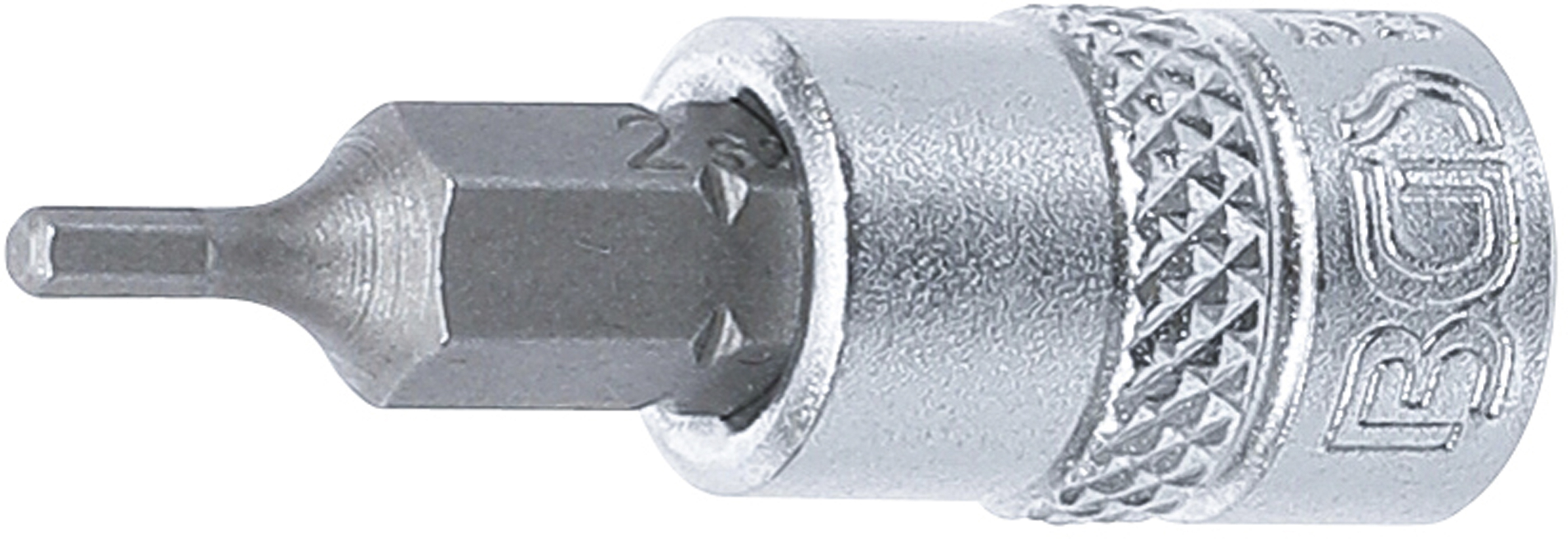 Bit-Einsatz | Antrieb Innenvierkant 6,3 mm (1/4") | Innensechskant 2 mm