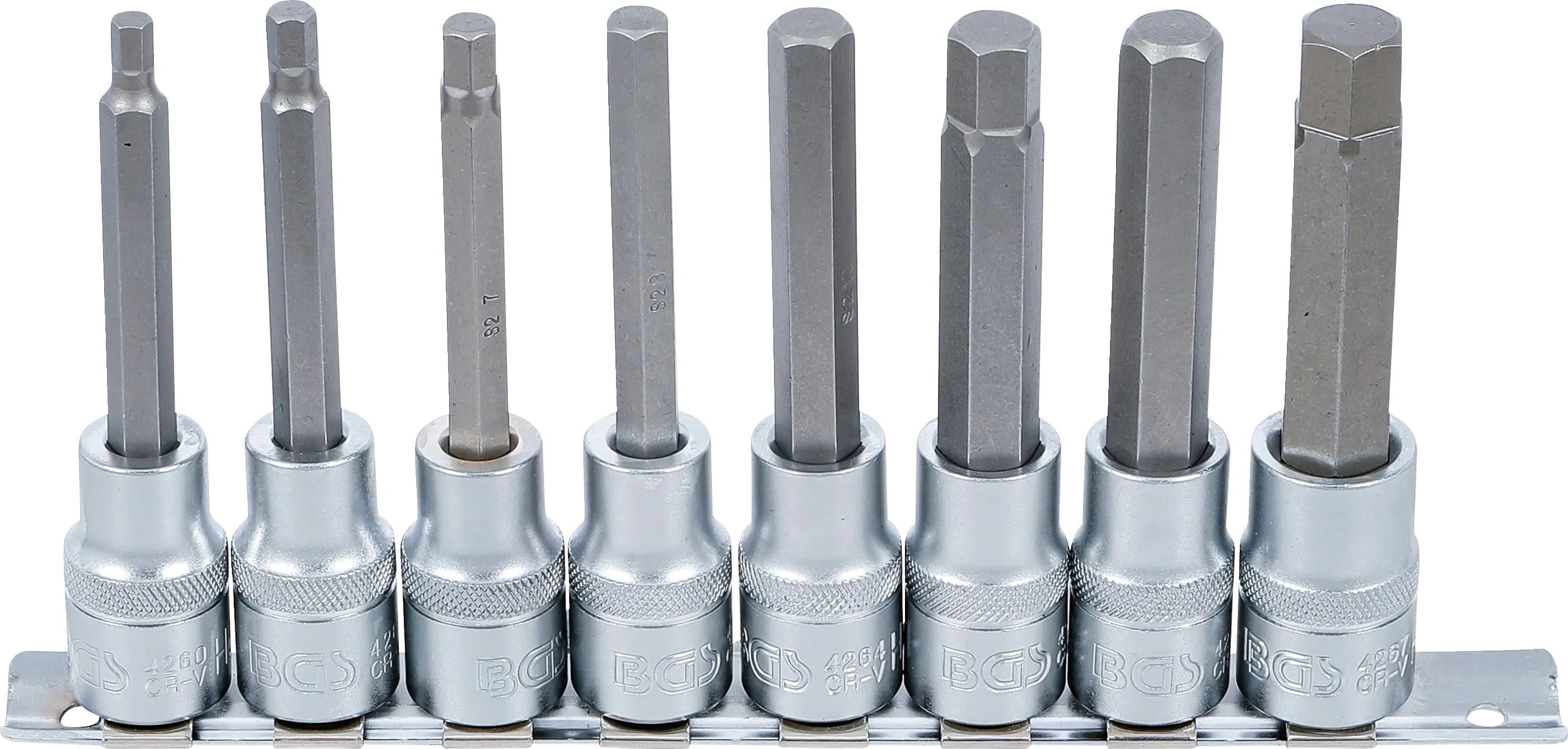 Jeu de douilles à embouts | 12,5 mm (1/2") | six pans intérieurs | 5 - 13 mm | 8 pièces